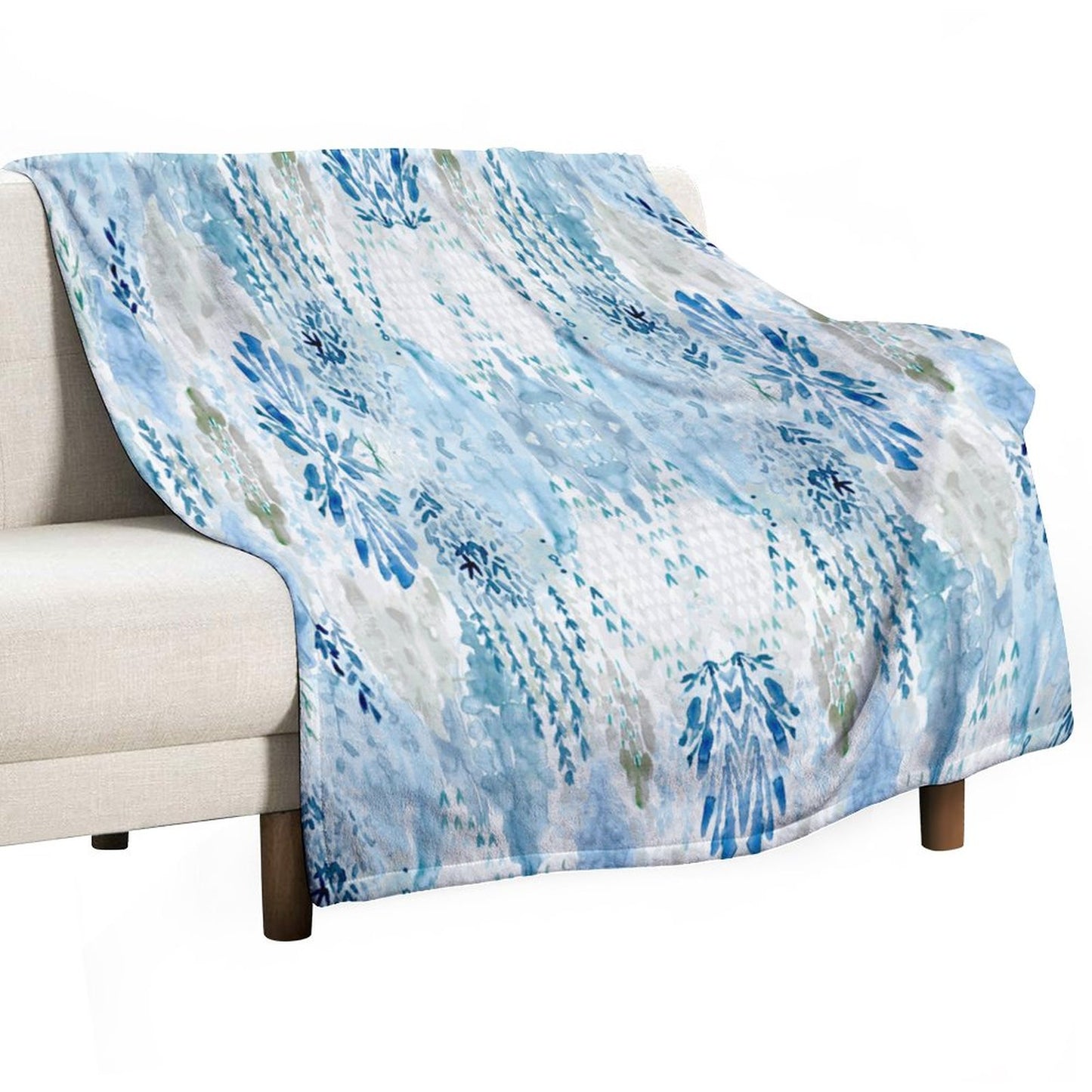 watercolor Flannel Blanket