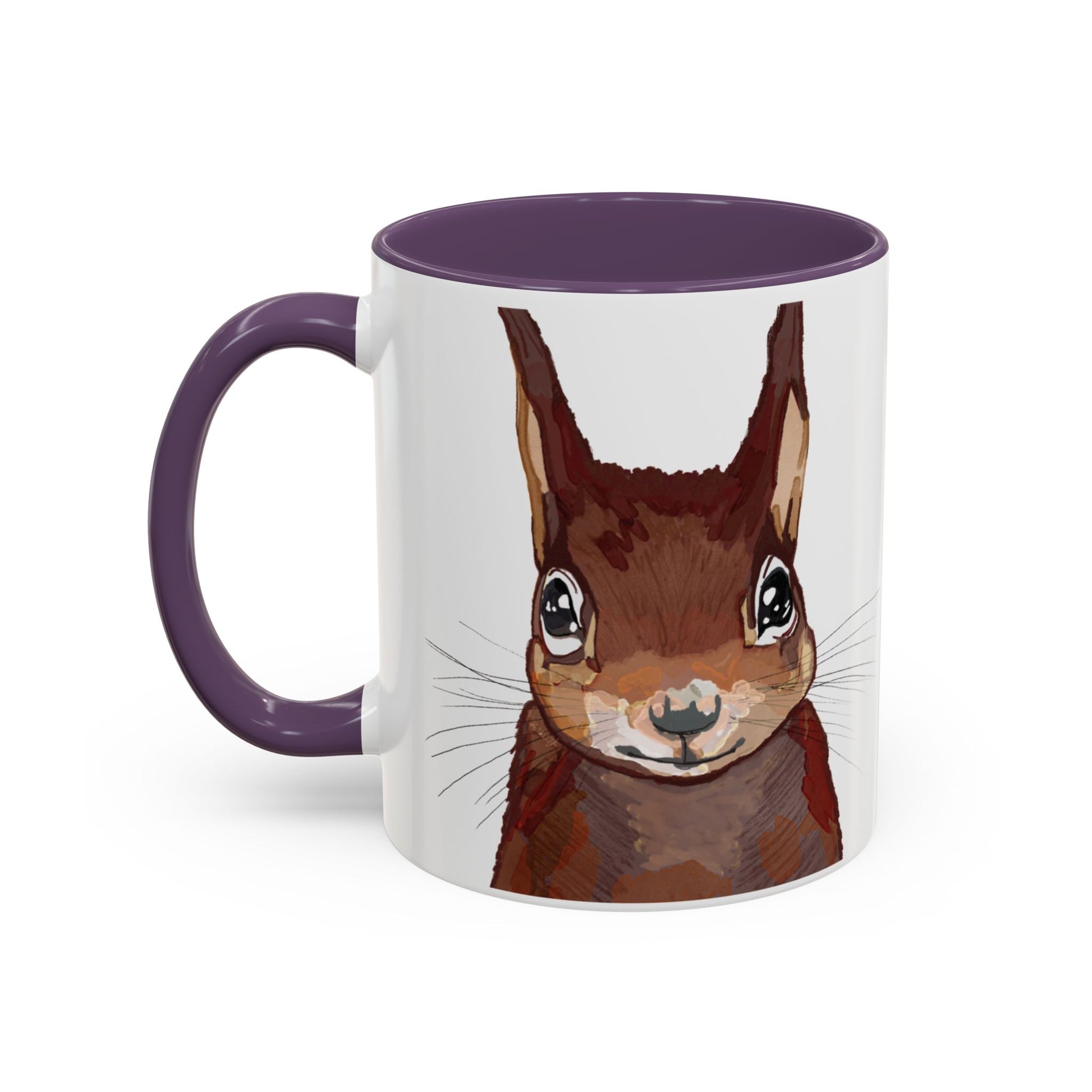 Squirrel Two Tone Coffee Mugs (11oz & 15oz) - Blue Cava