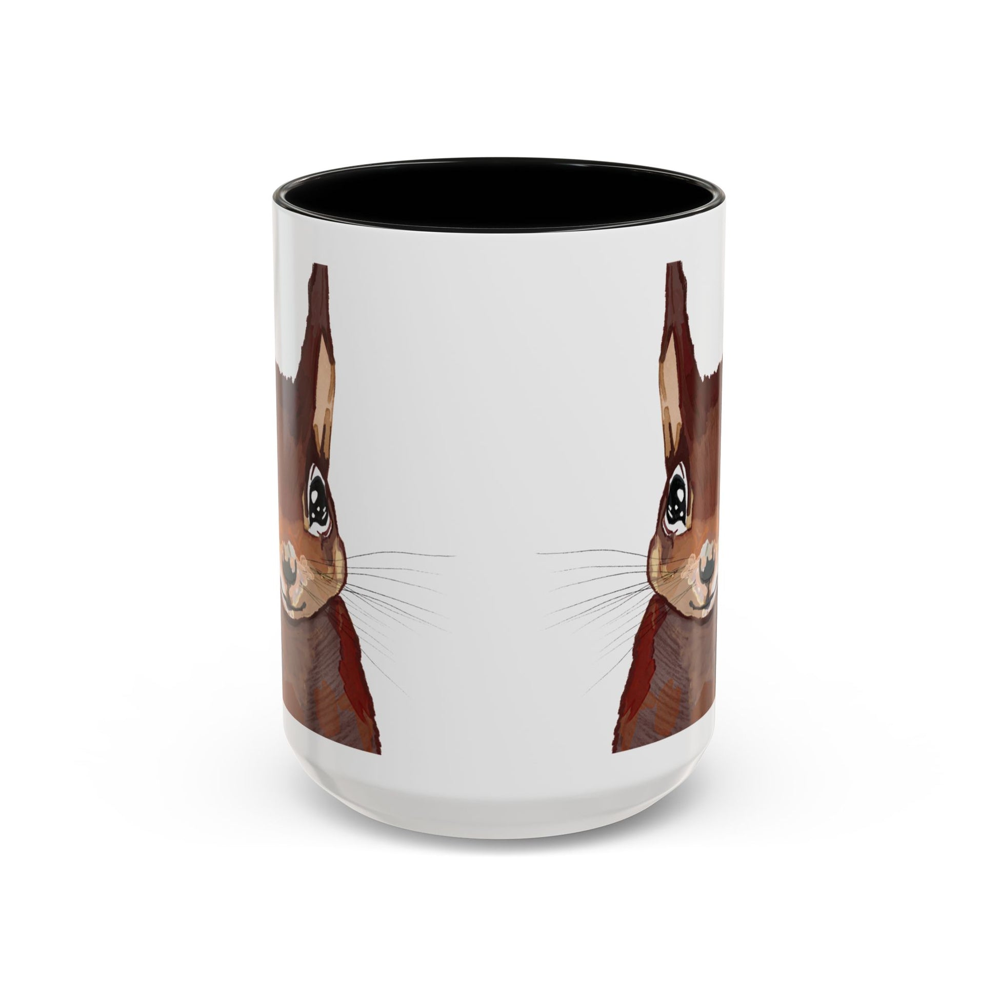 Squirrel Two Tone Coffee Mugs (11oz & 15oz) - Blue Cava