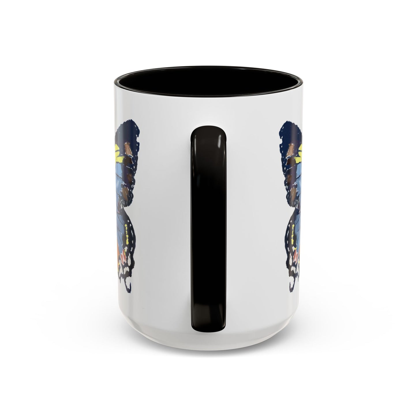 Butterfly Two Tone Mugs (11oz & 15oz) - Blue Cava