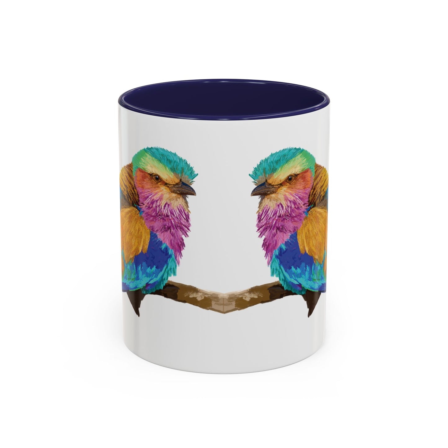 Lilac Breasted Roller Bird Ceramic Mugs (11oz & 15oz) - Blue Cava