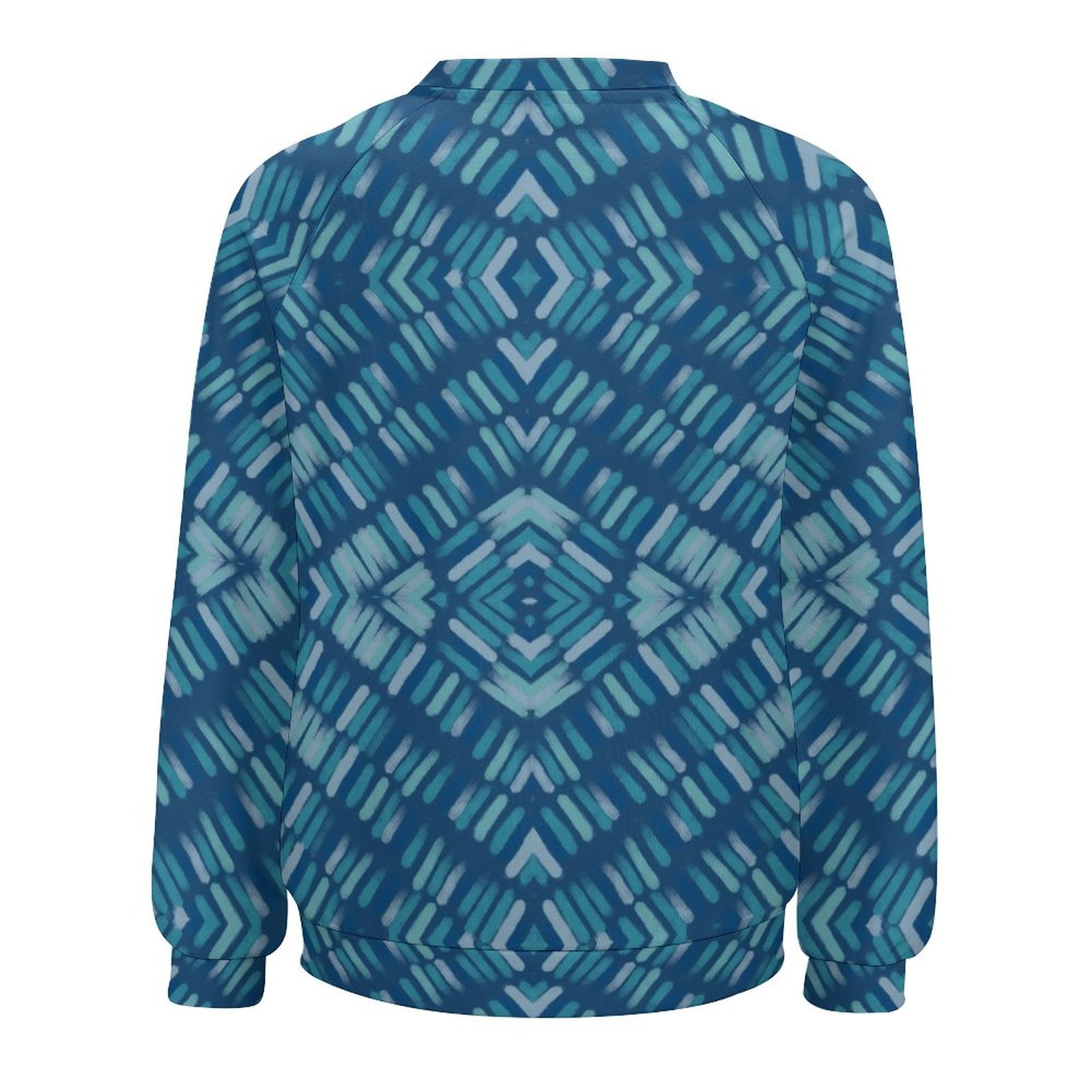 280gsm Custom Sweatshirt Designs Raglan Style RHDEC2 (All - Over Printing) - Blue Cava