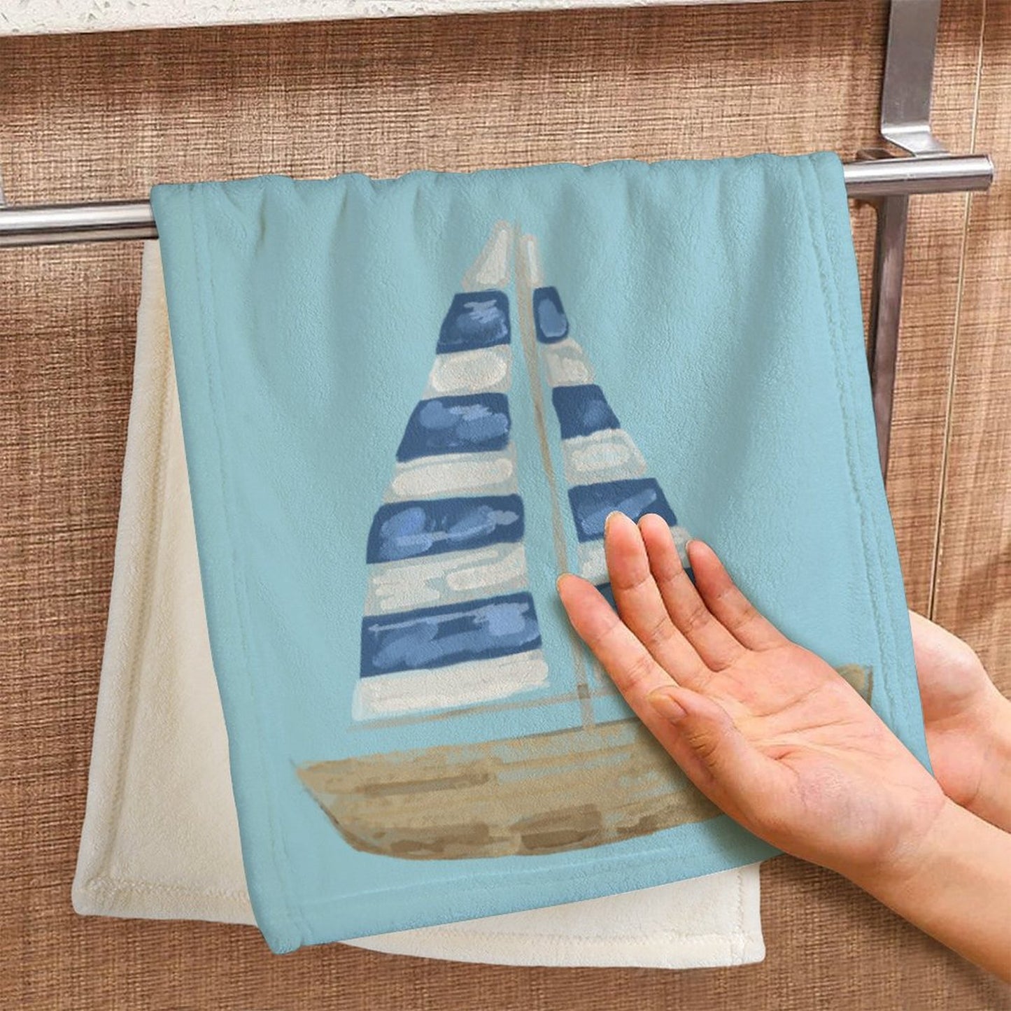 Sail Boat Hand Towel