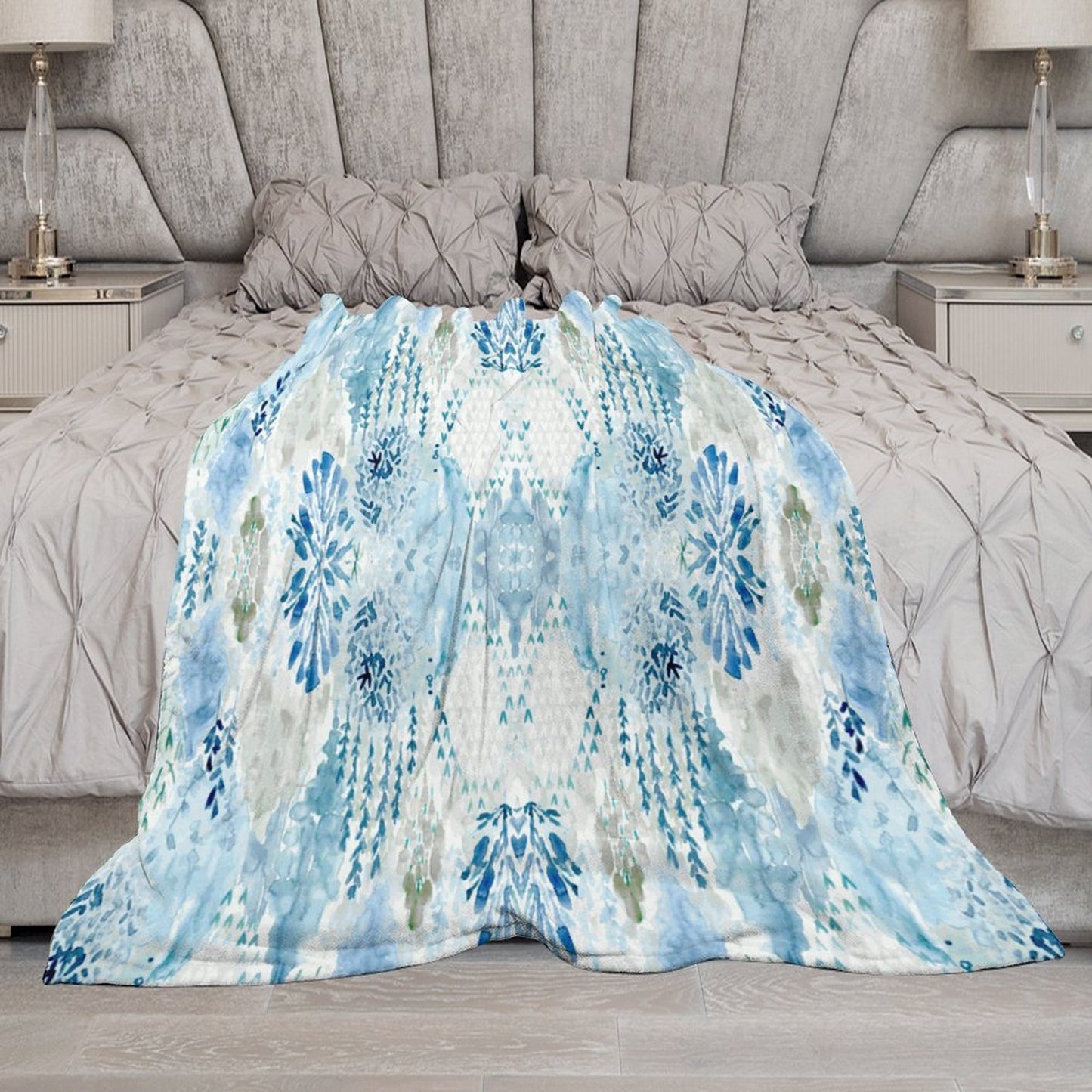 watercolor Flannel Blanket