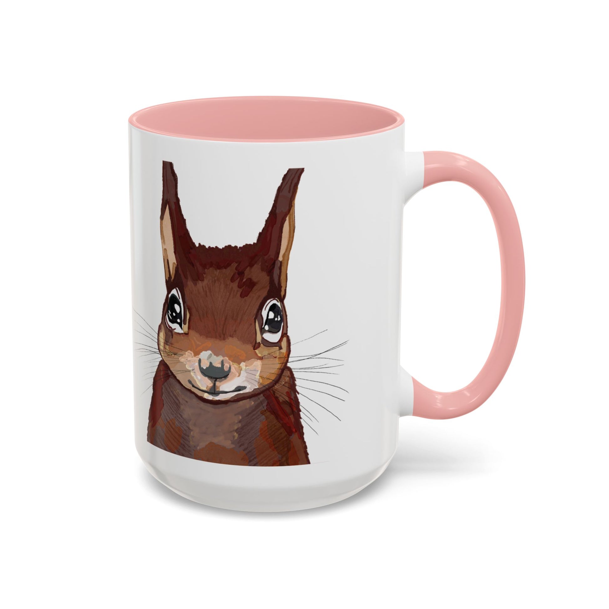 Squirrel Two Tone Coffee Mugs (11oz & 15oz) - Blue Cava