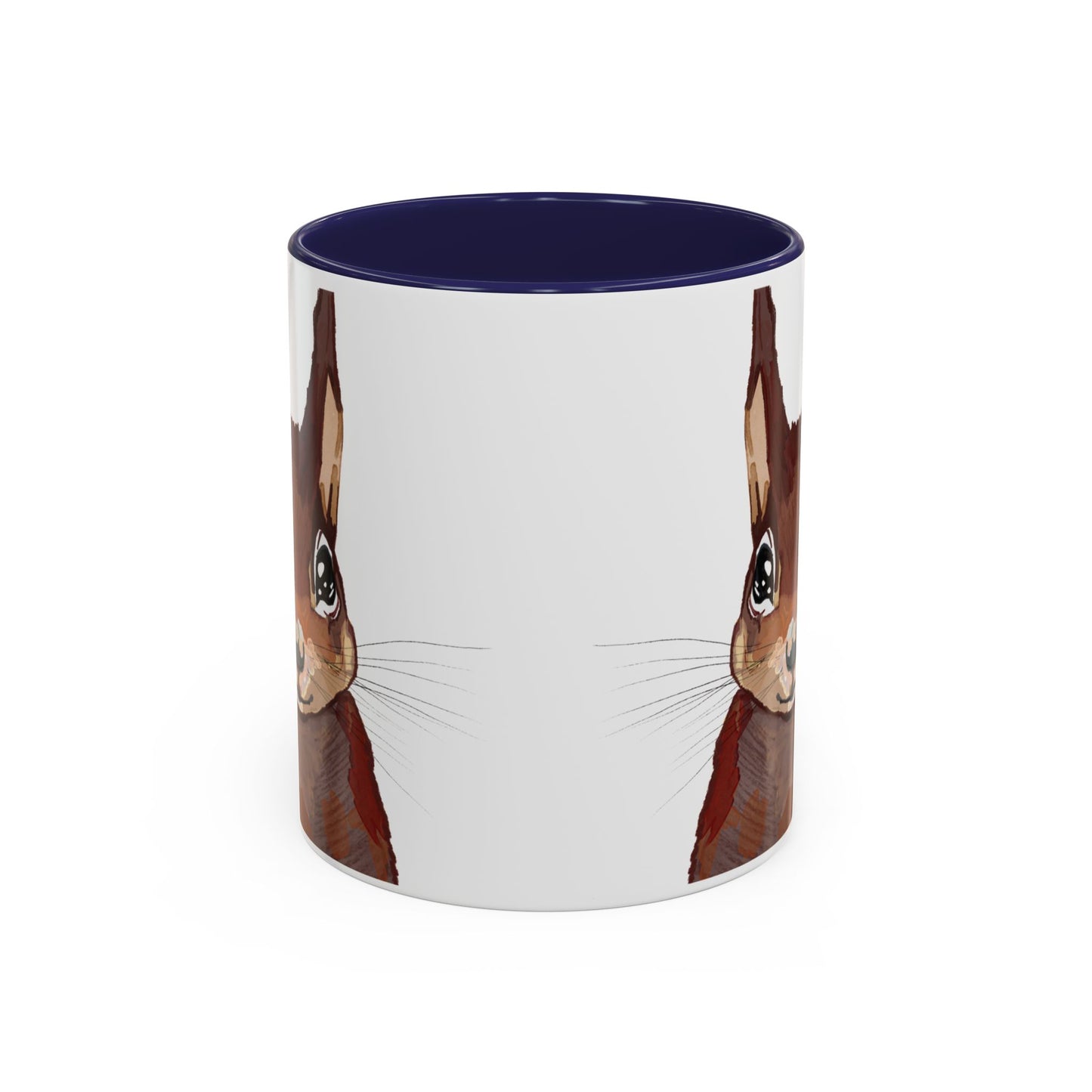 Squirrel Two Tone Coffee Mugs (11oz & 15oz) - Blue Cava