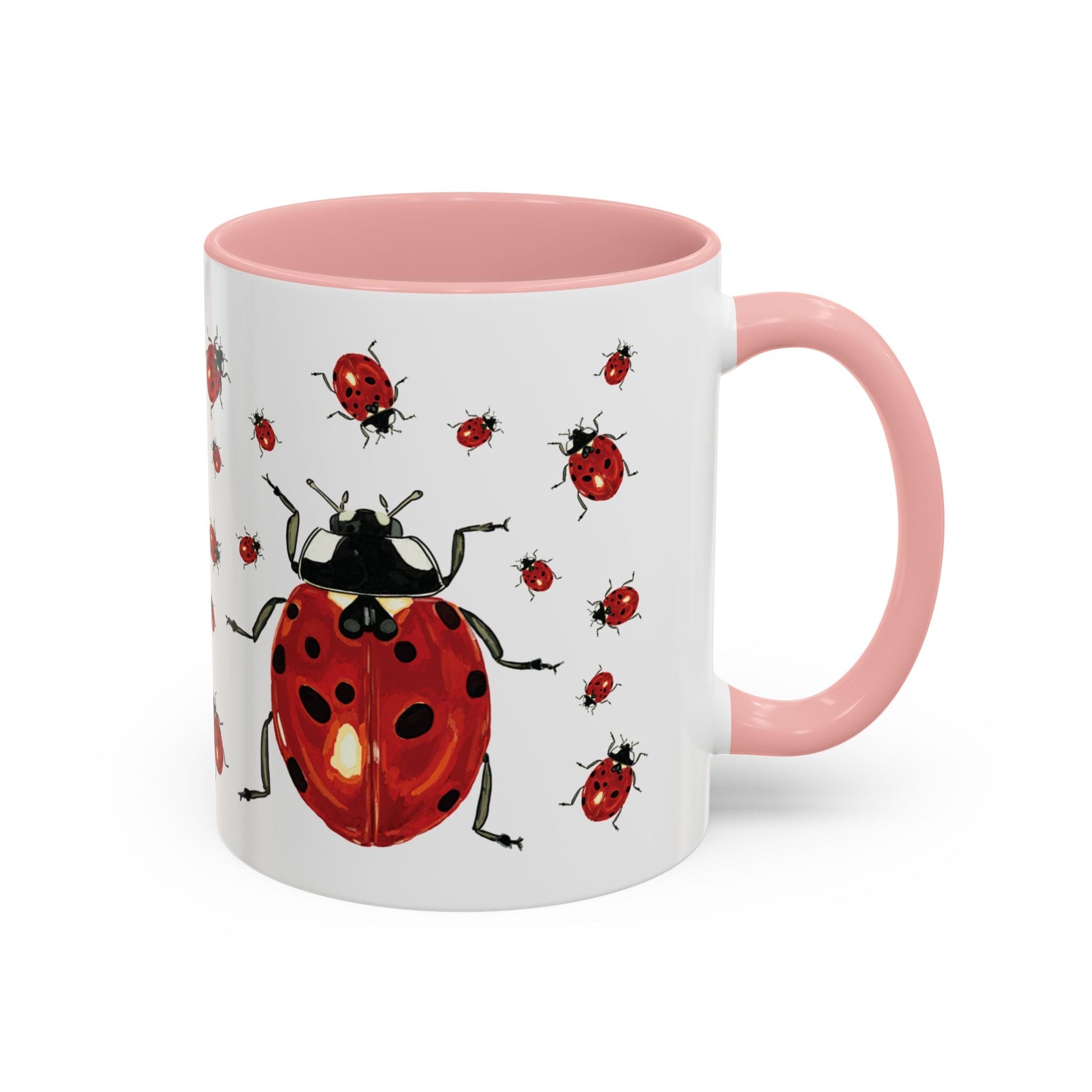 Ladybug Two Tone Ceramic Mug (11oz & 15oz) - Blue Cava