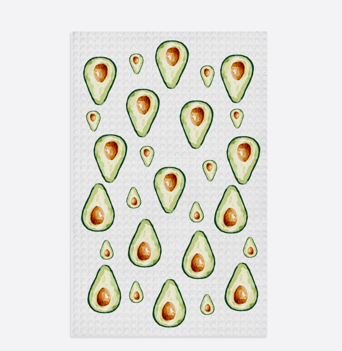 Avocado Microfiber Waffle Towel - Blue Cava