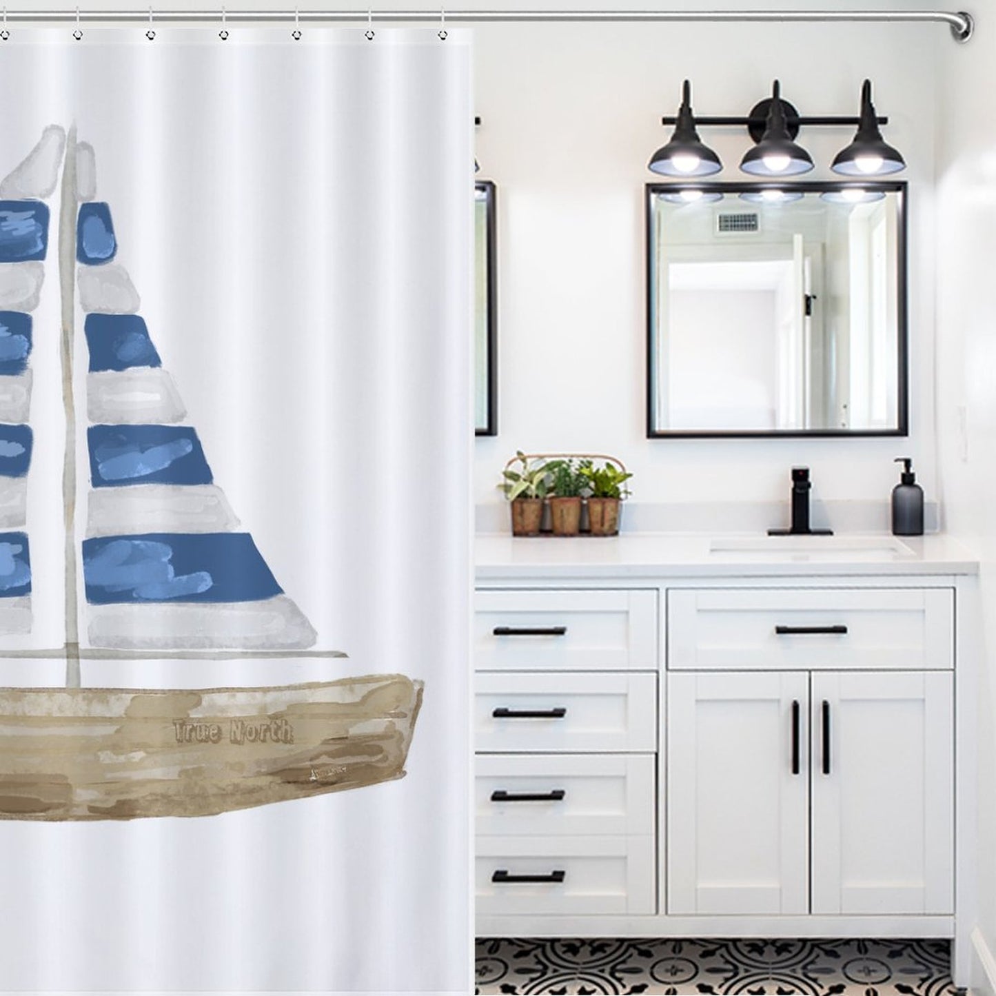 Sailboat Shower Curtain