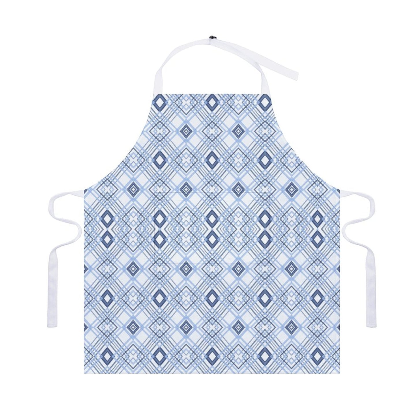 Blue Diamond Adult Apron with Pocket - Blue Cava