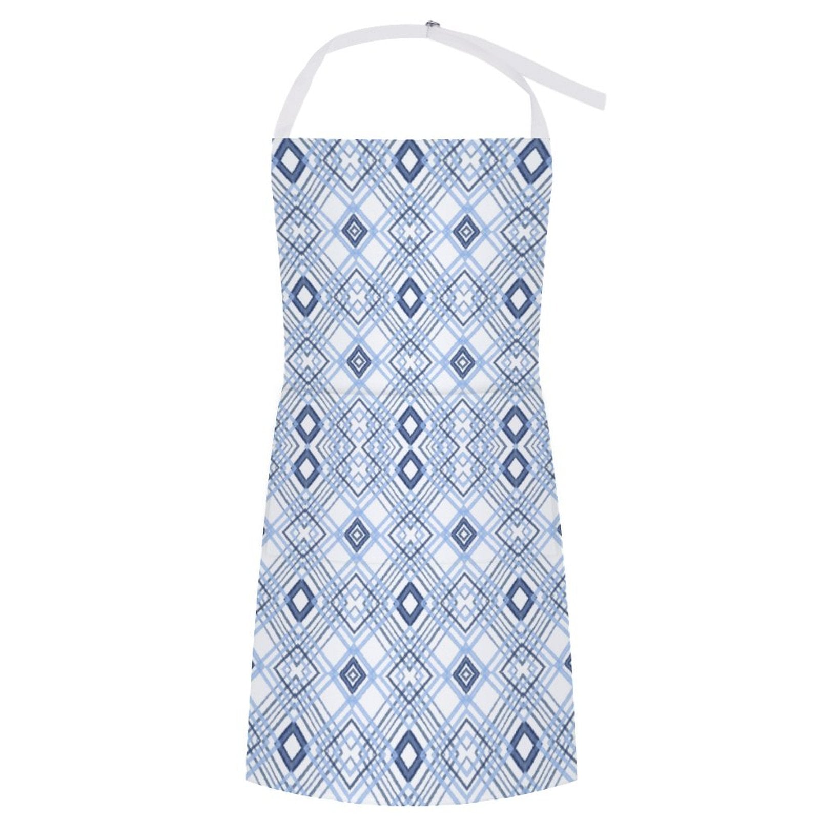 Blue Diamond Adult Apron with Pocket - Blue Cava