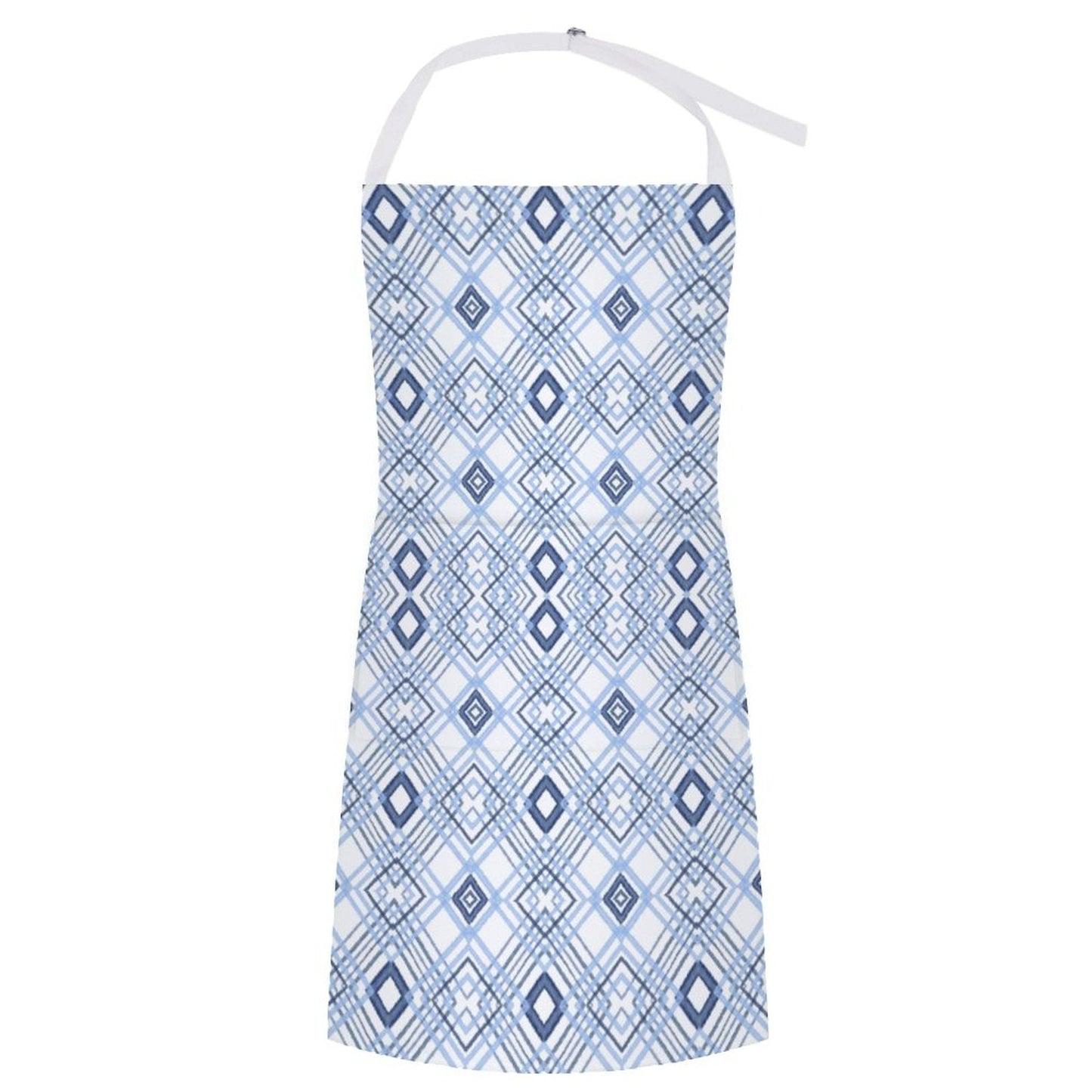 Blue Diamond Adult Apron with Pocket - Blue Cava