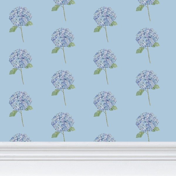 Blue Hydrangea Wallpaper - Blue Cava