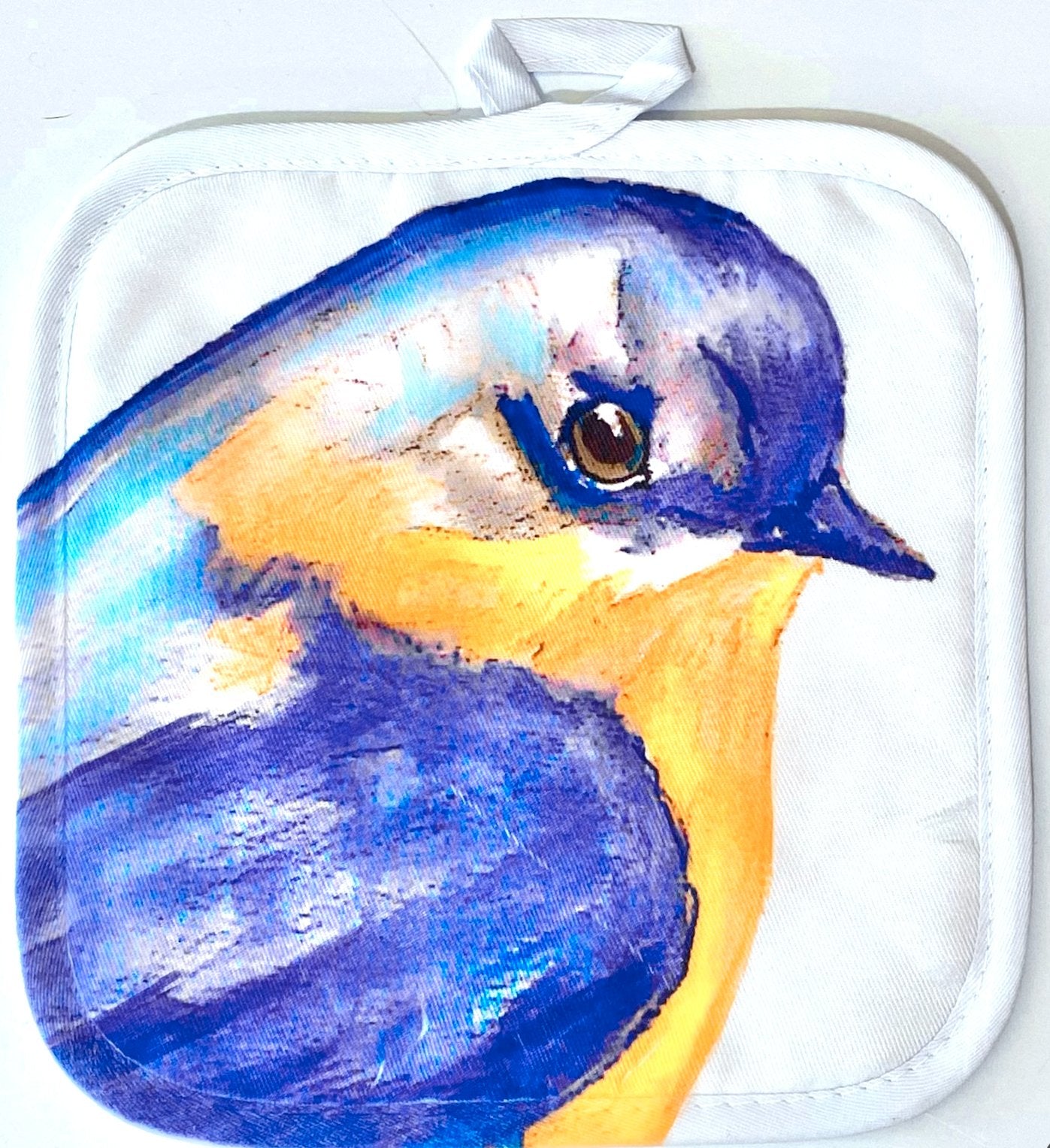 Blue Jay Pot Holder - Blue Cava