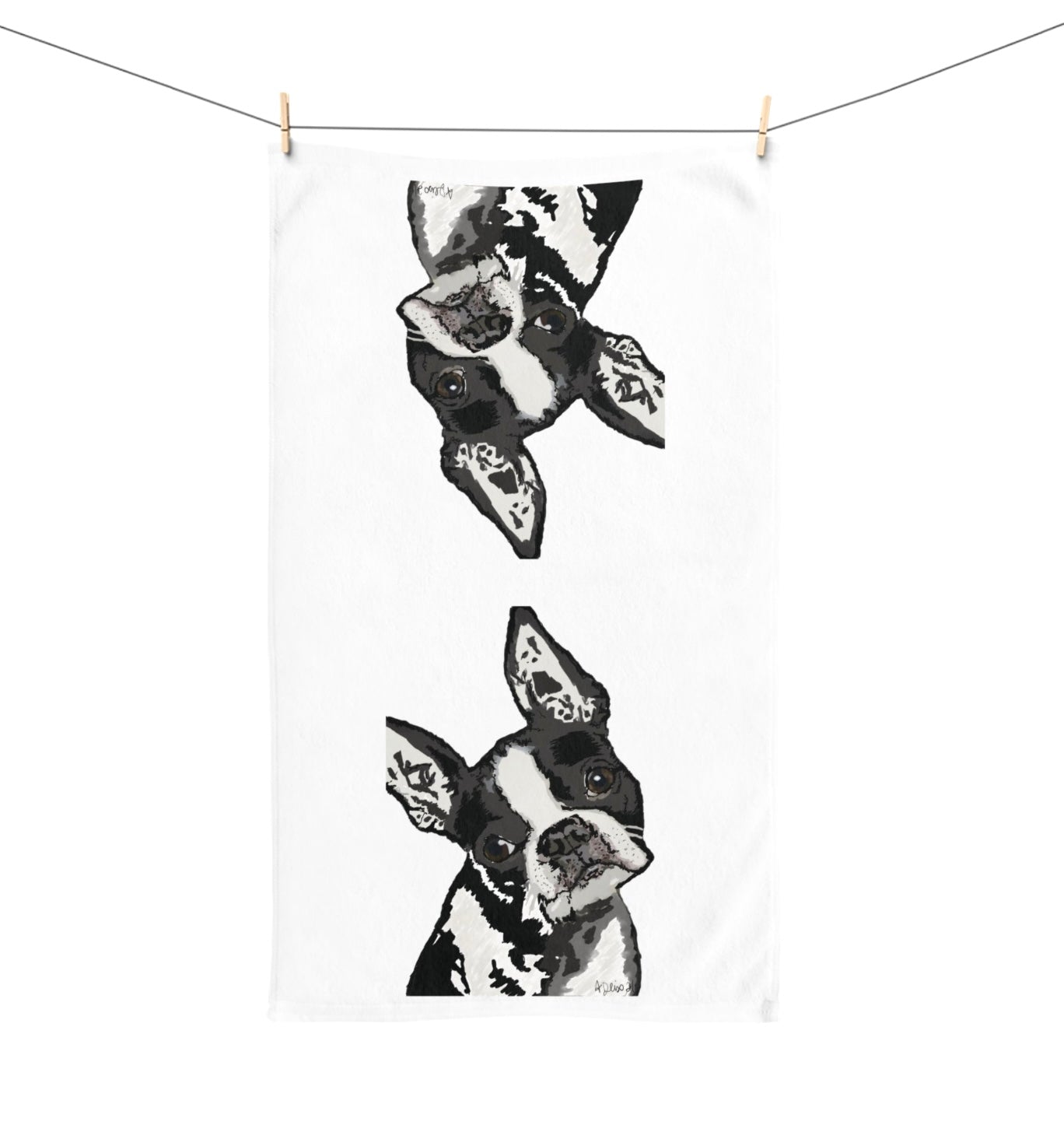 "Bugsy" Hand Towel (Poly/Cotton) - Blue Cava