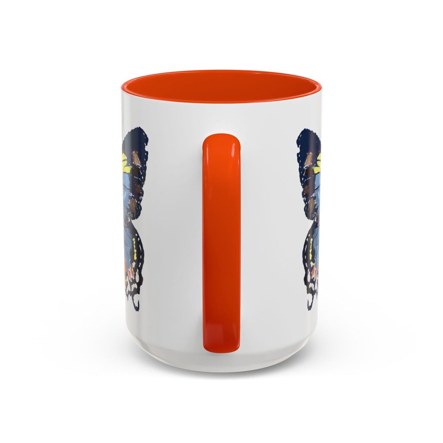 Butterfly Two Tone Mugs (11oz & 15oz) - Blue Cava