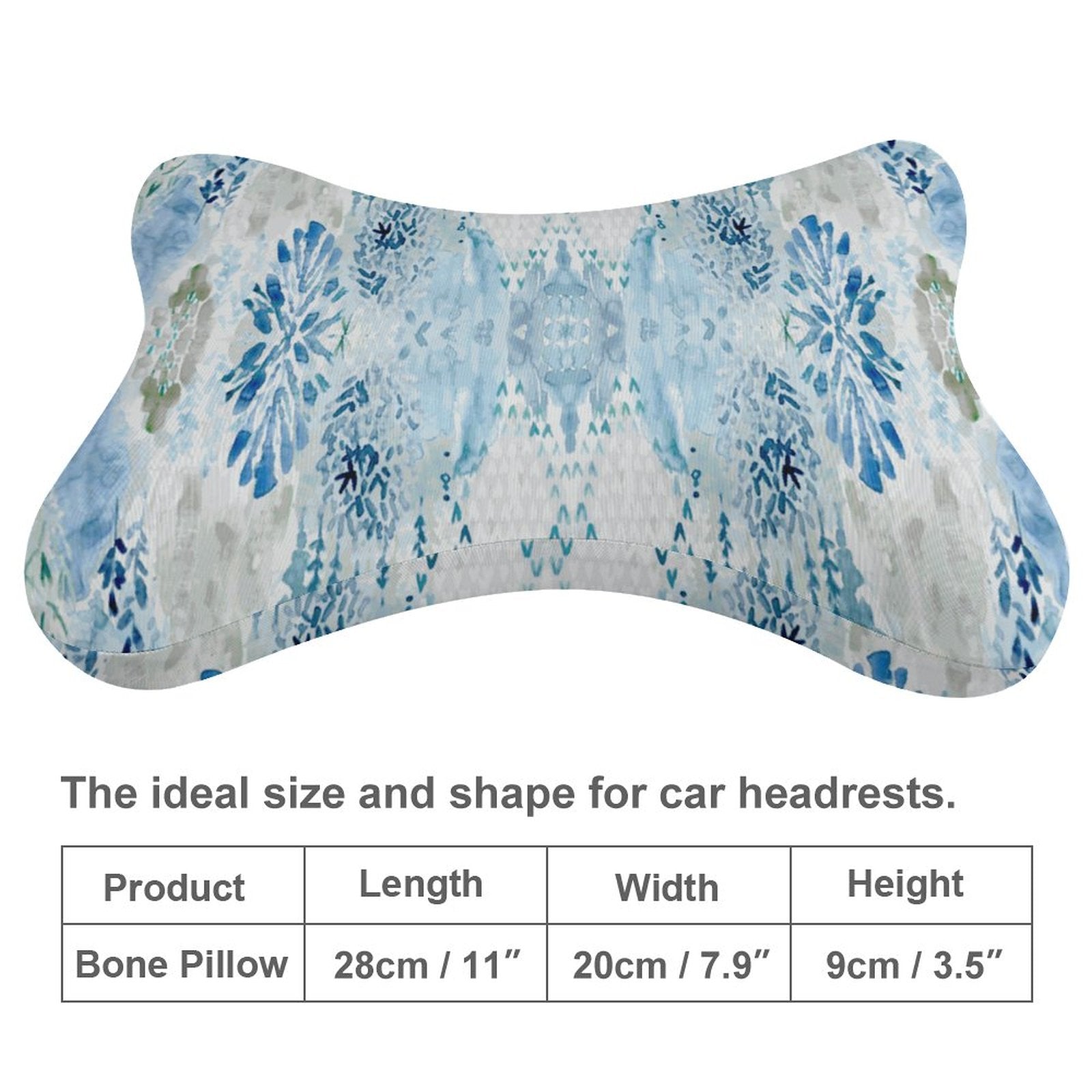 Car Pillow Set (2PCS) - Blue Cava