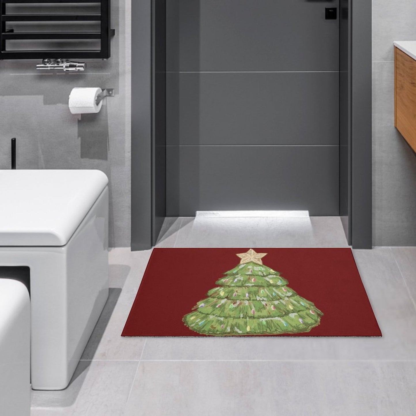 Nostalgic Christmas Tree Rug