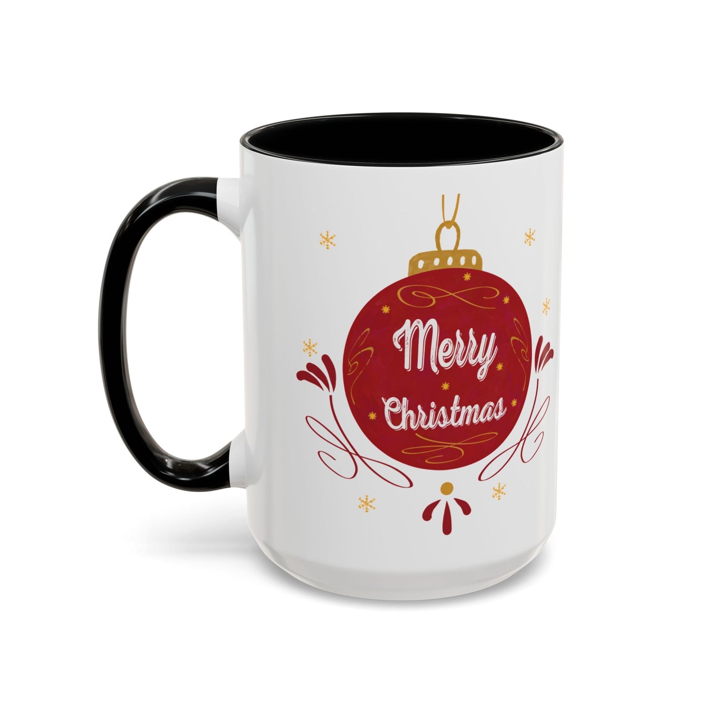 Christmas Ornament Two Tone Coffee Mug (11oz & 15oz) - Blue Cava