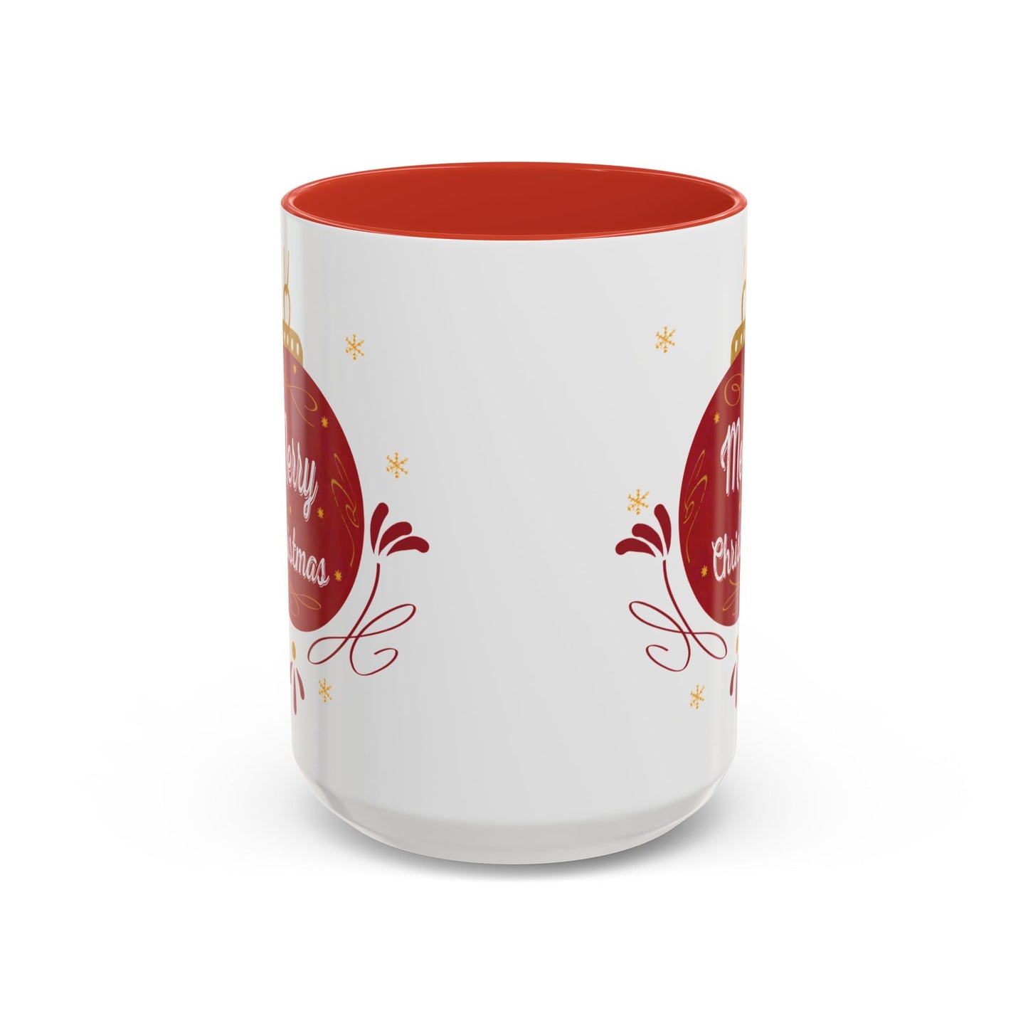 Christmas Ornament Two Tone Coffee Mug (11oz & 15oz) - Blue Cava