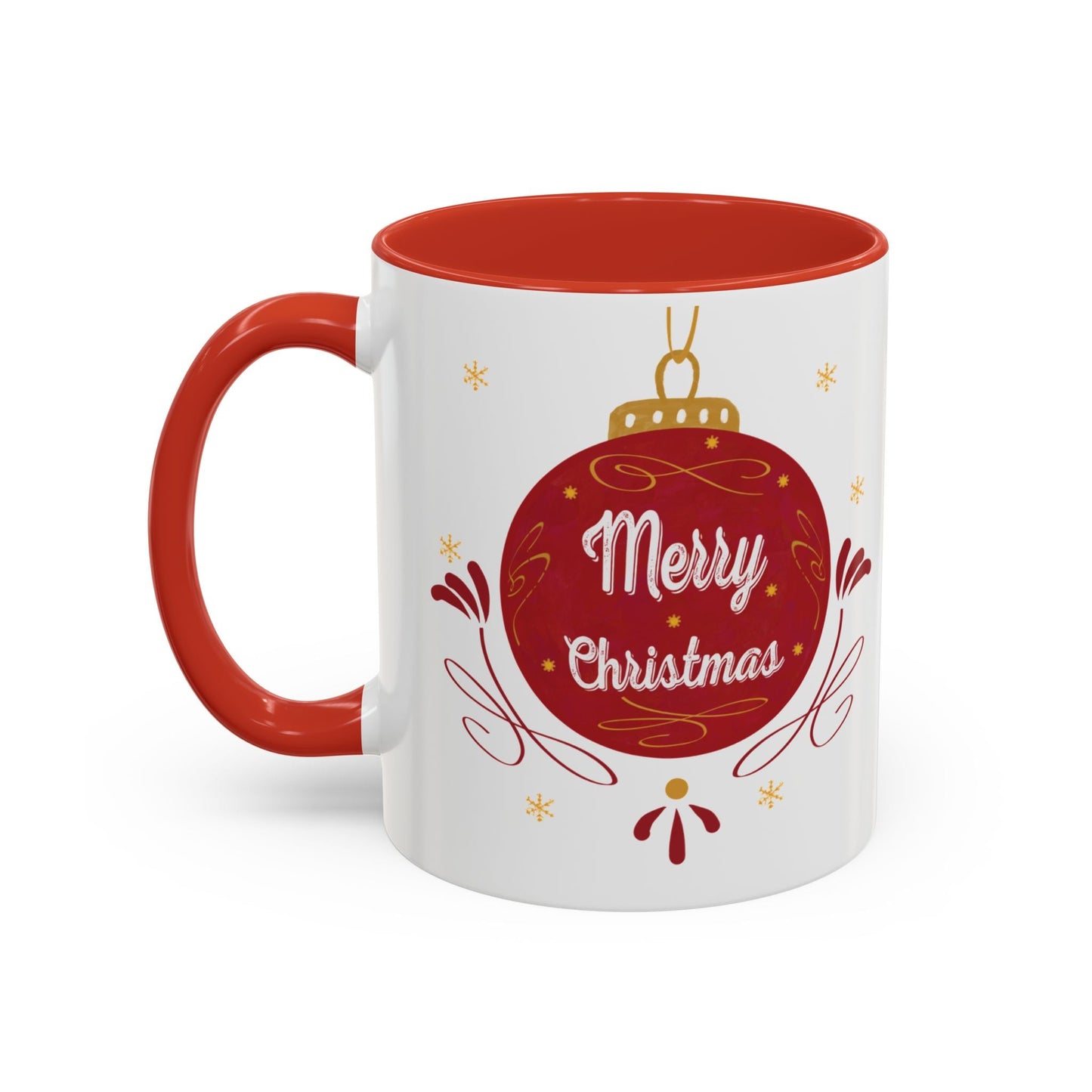 Christmas Ornament Two Tone Coffee Mug (11oz & 15oz) - Blue Cava