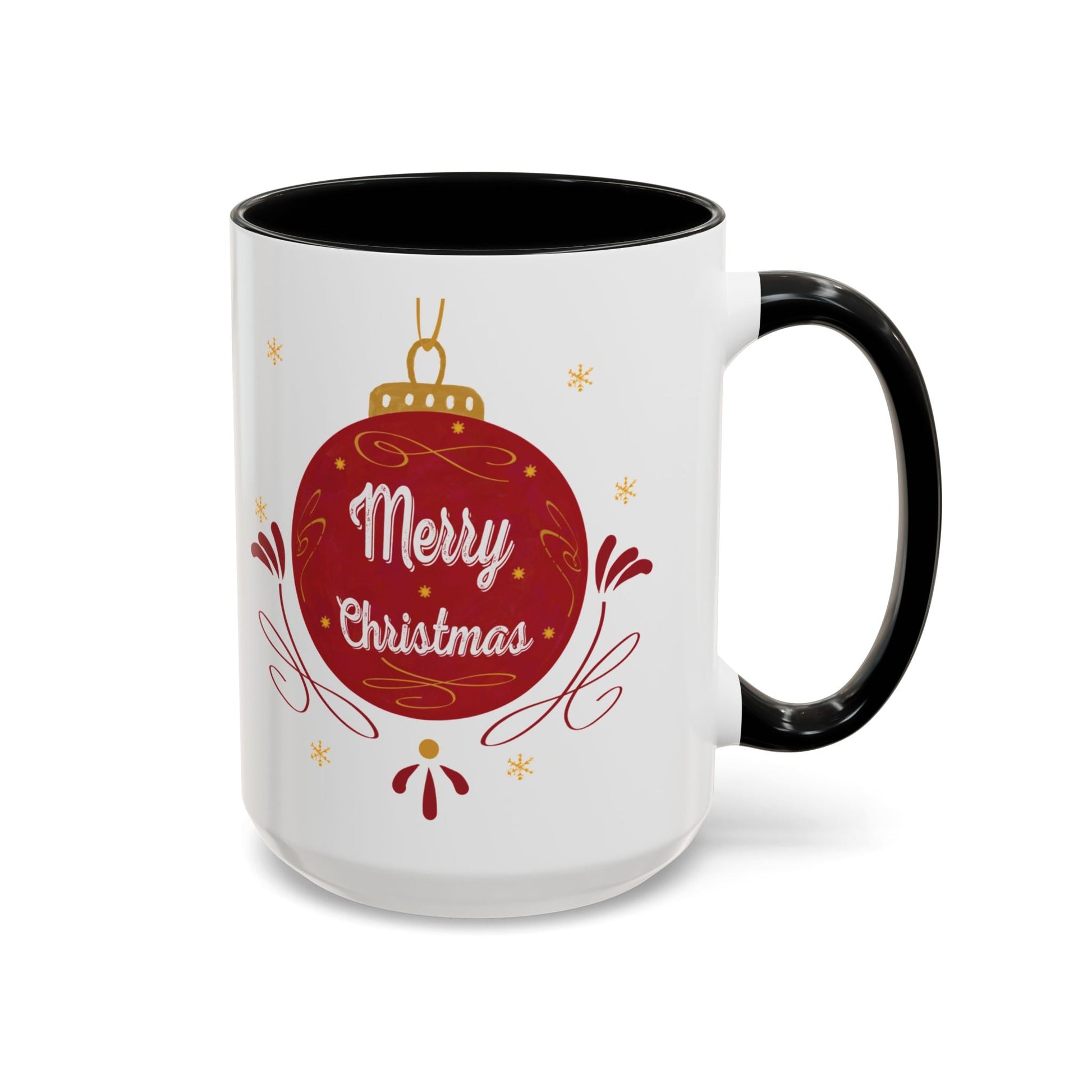 Christmas Ornament Two Tone Coffee Mug (11oz & 15oz) - Blue Cava