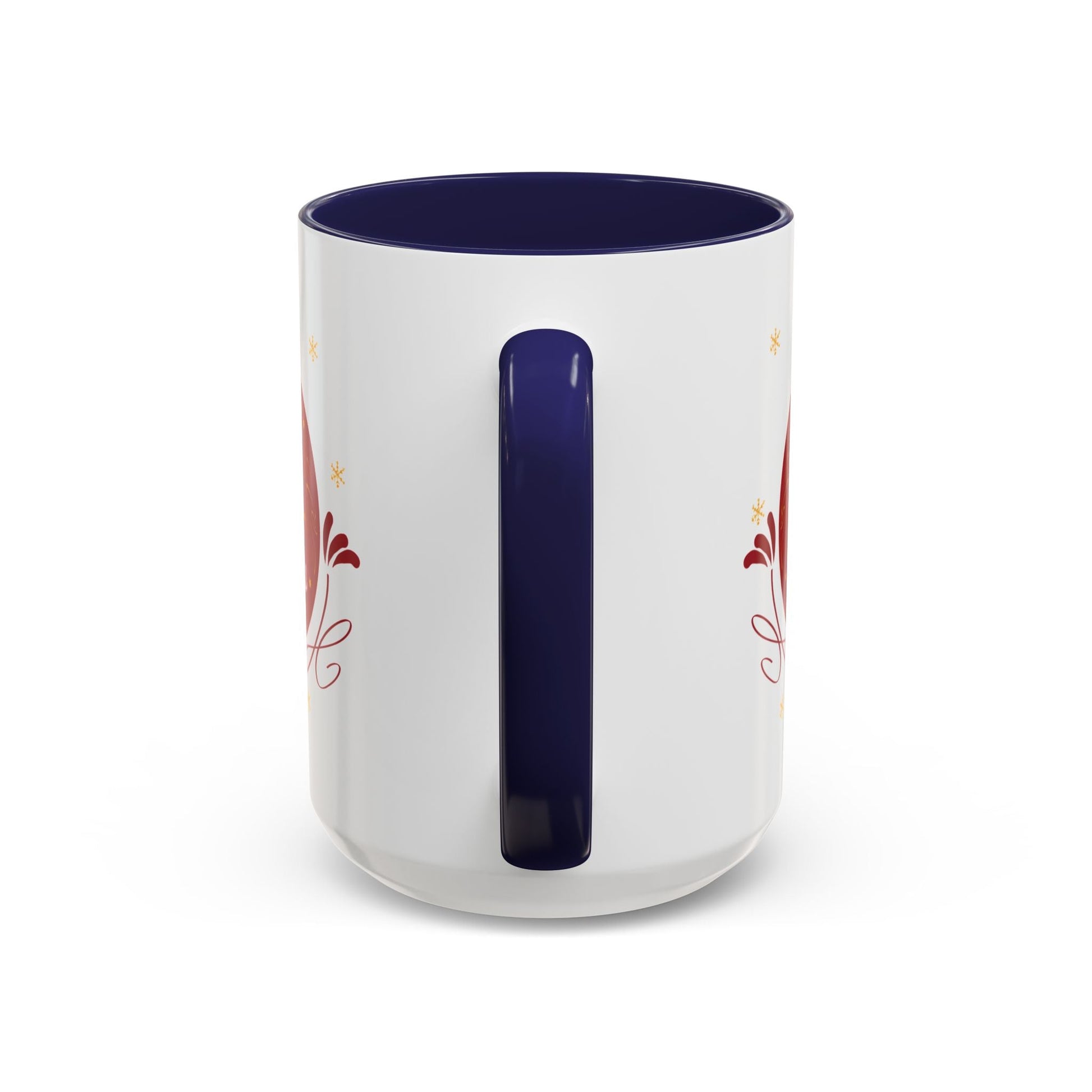 Christmas Ornament Two Tone Coffee Mug (11oz & 15oz) - Blue Cava