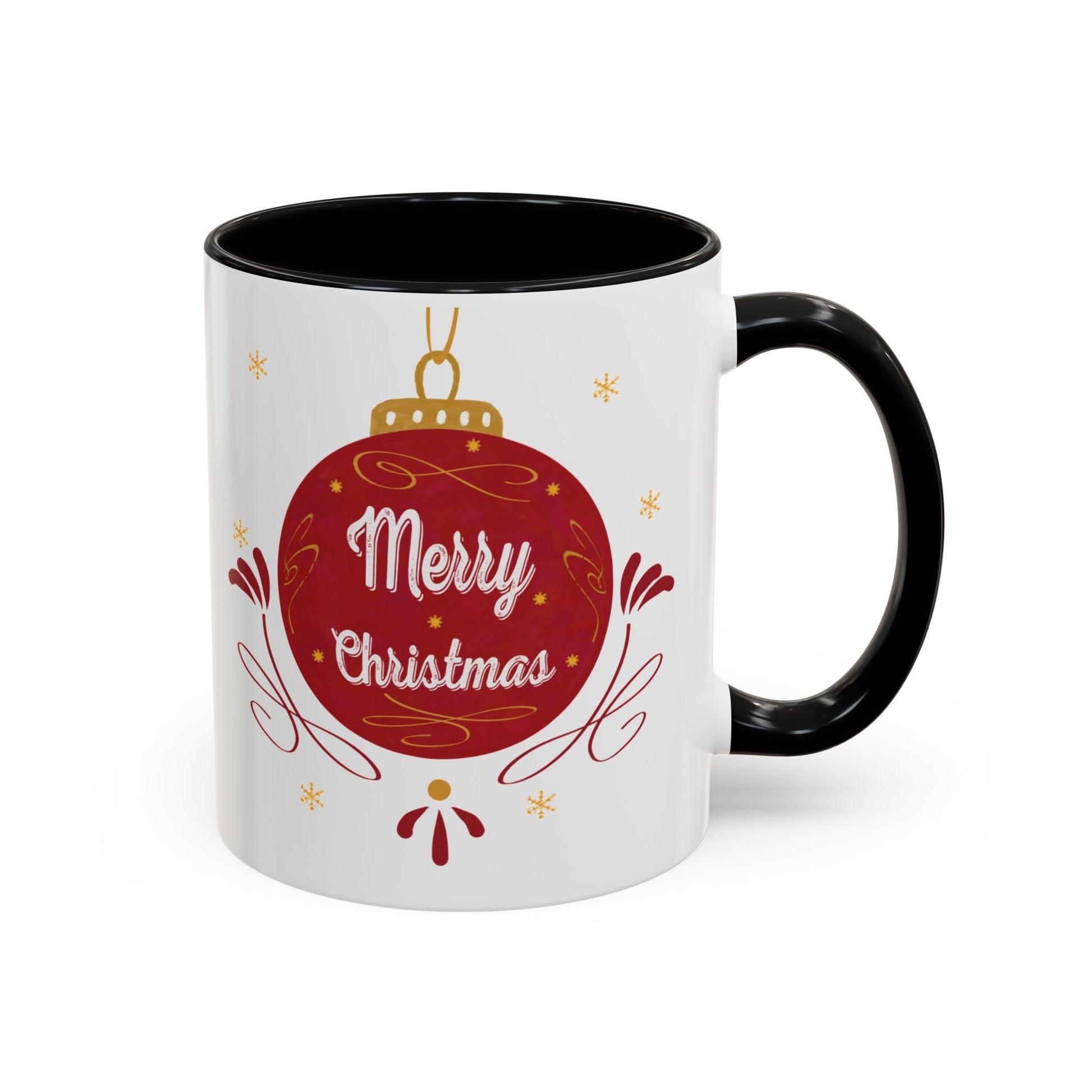 Christmas Ornament Two Tone Coffee Mug (11oz & 15oz) - Blue Cava