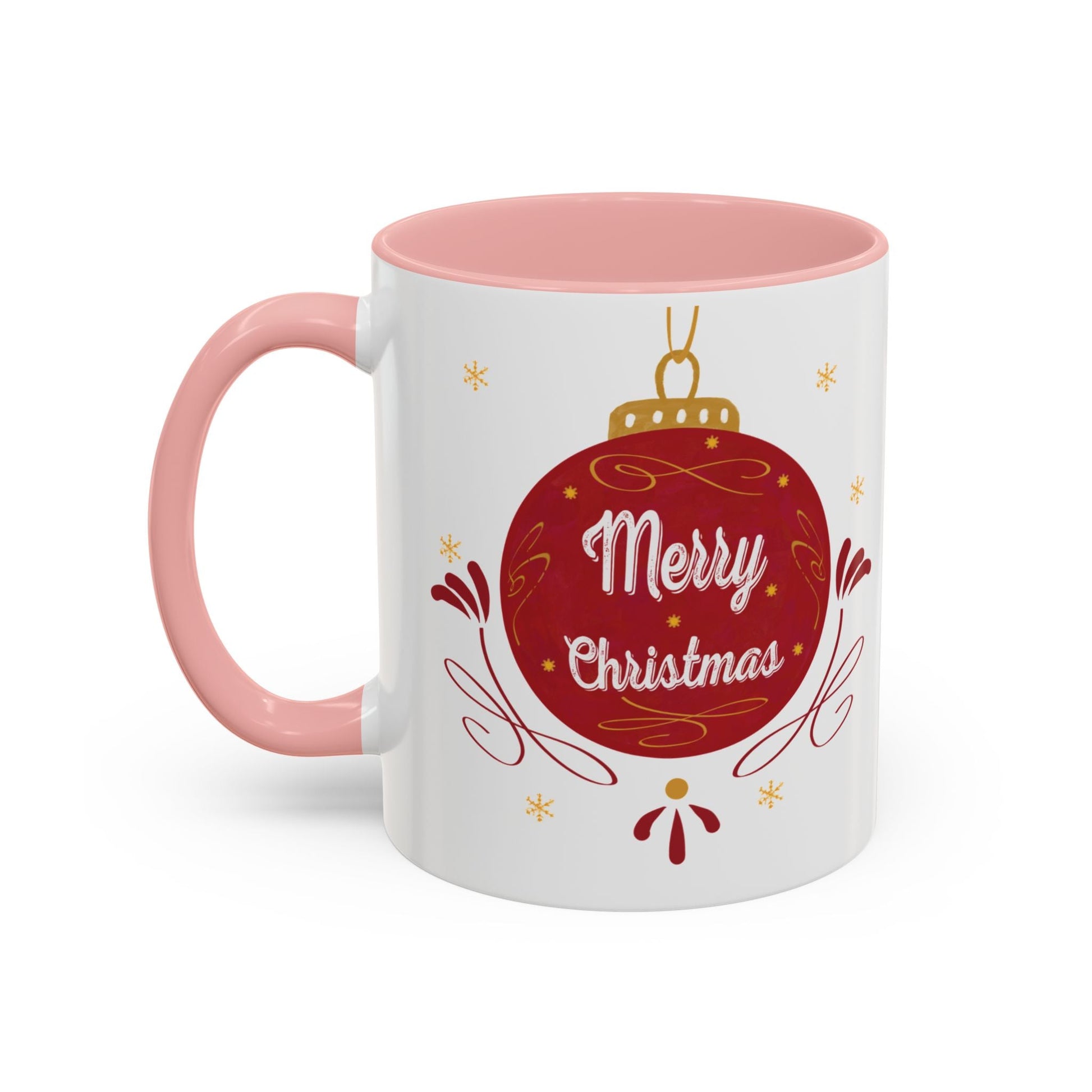 Christmas Ornament Two Tone Coffee Mug (11oz & 15oz) - Blue Cava