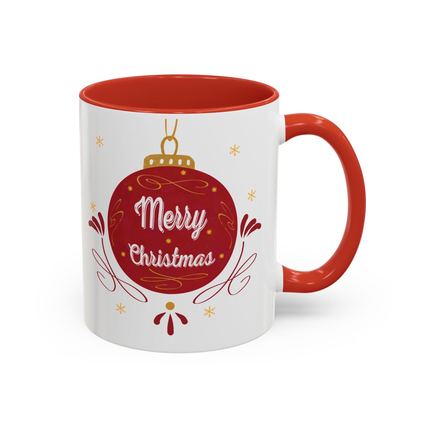 Christmas Ornament Two Tone Coffee Mug (11oz & 15oz) - Blue Cava