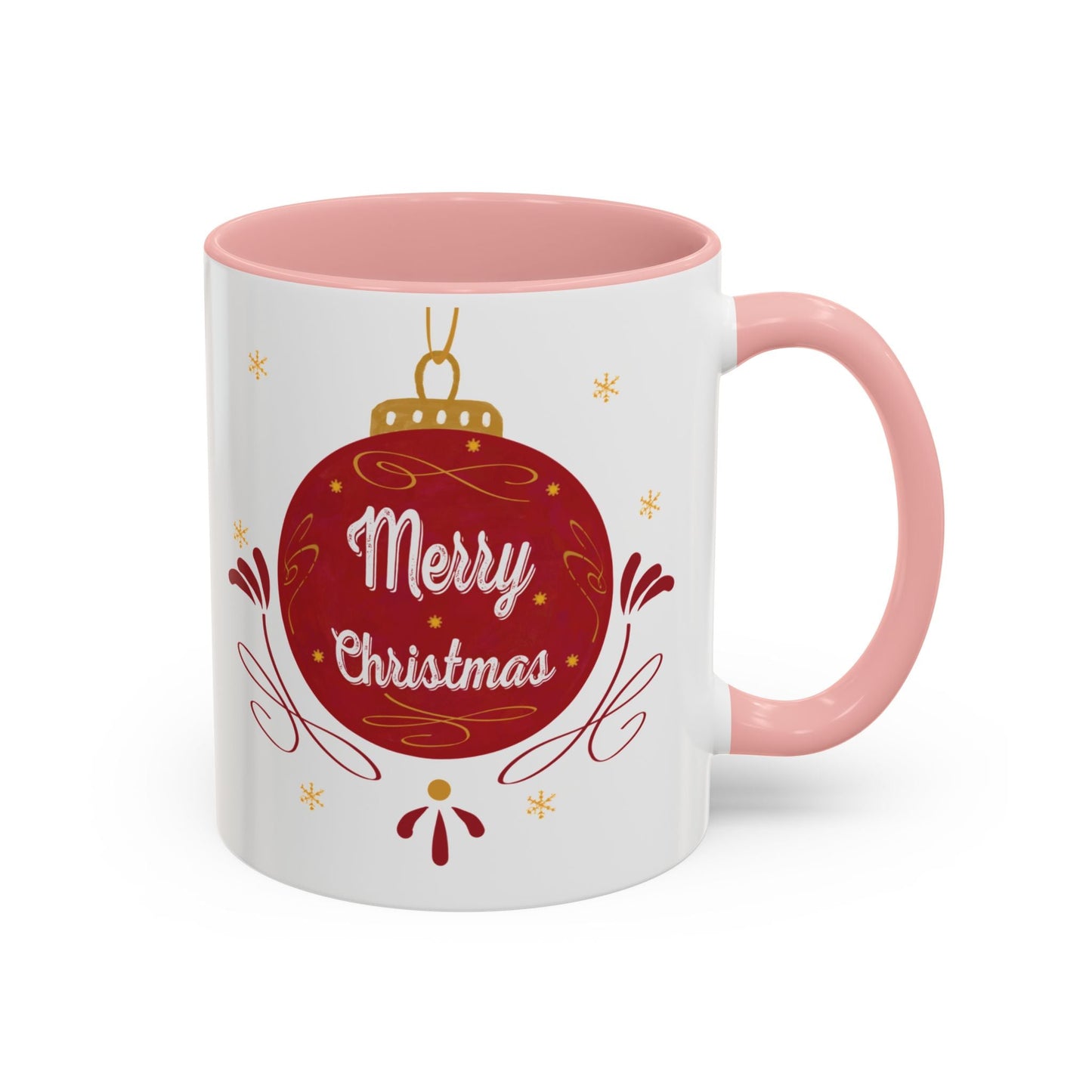 Christmas Ornament Two Tone Coffee Mug (11oz & 15oz) - Blue Cava