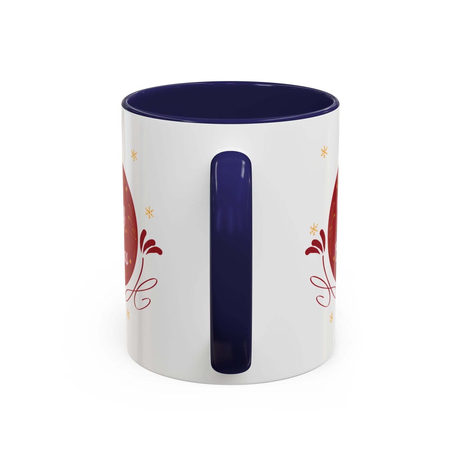 Christmas Ornament Two Tone Coffee Mug (11oz & 15oz) - Blue Cava