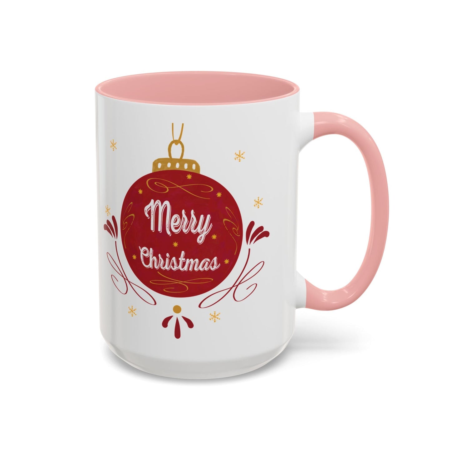 Christmas Ornament Two Tone Coffee Mug (11oz & 15oz) - Blue Cava