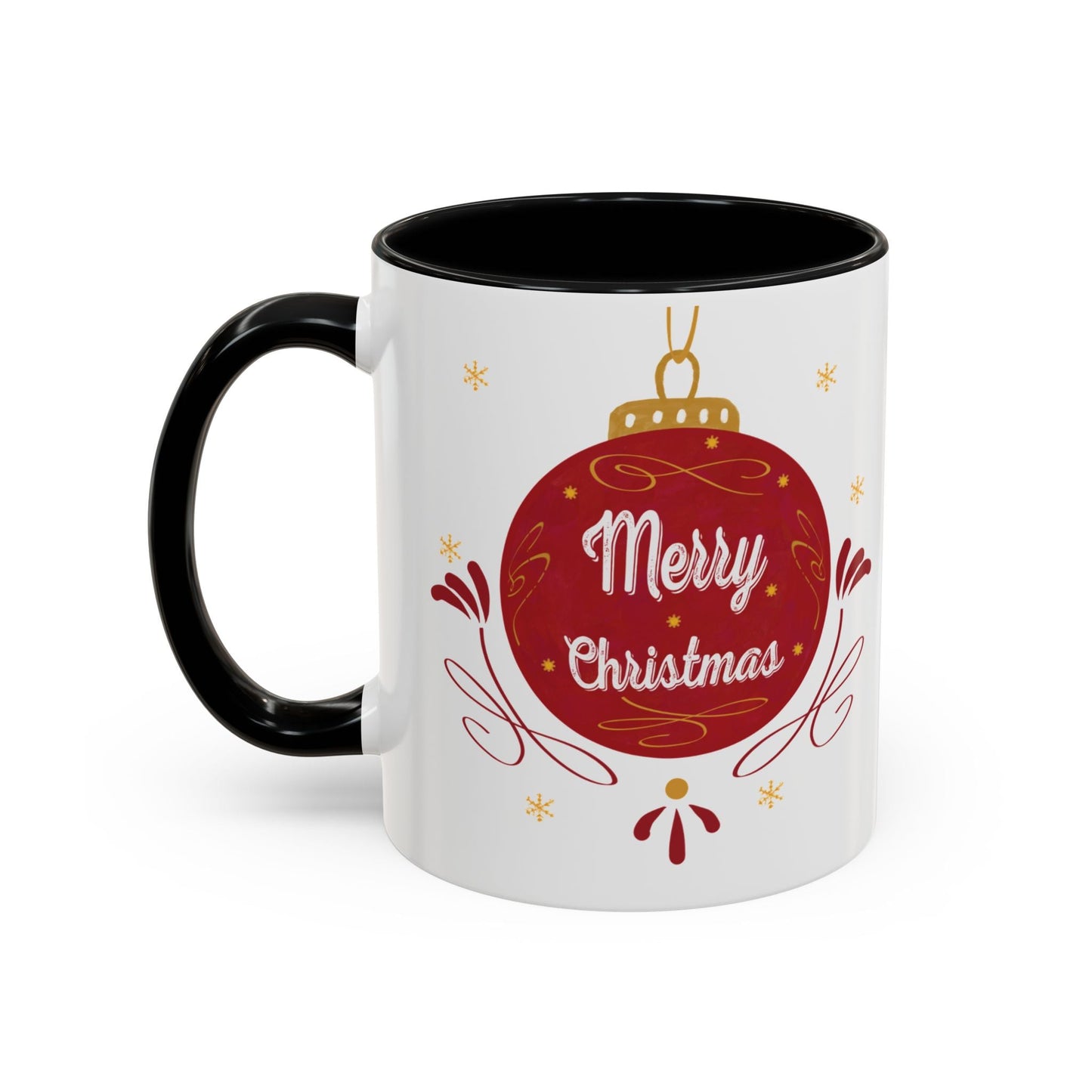 Christmas Ornament Two Tone Coffee Mug (11oz & 15oz) - Blue Cava