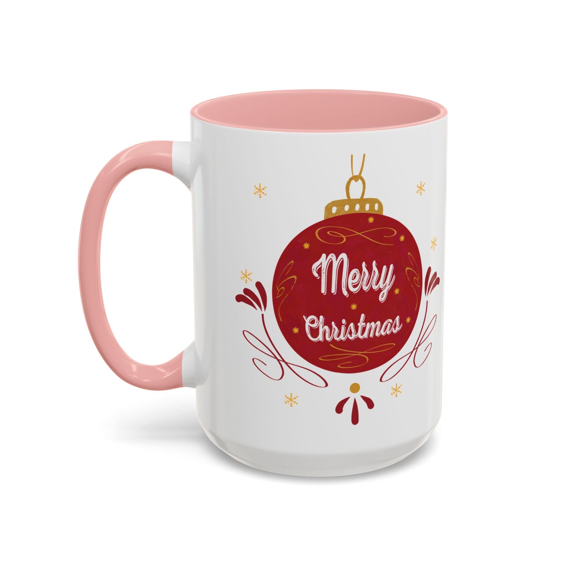 Christmas Ornament Two Tone Coffee Mug (11oz & 15oz) - Blue Cava