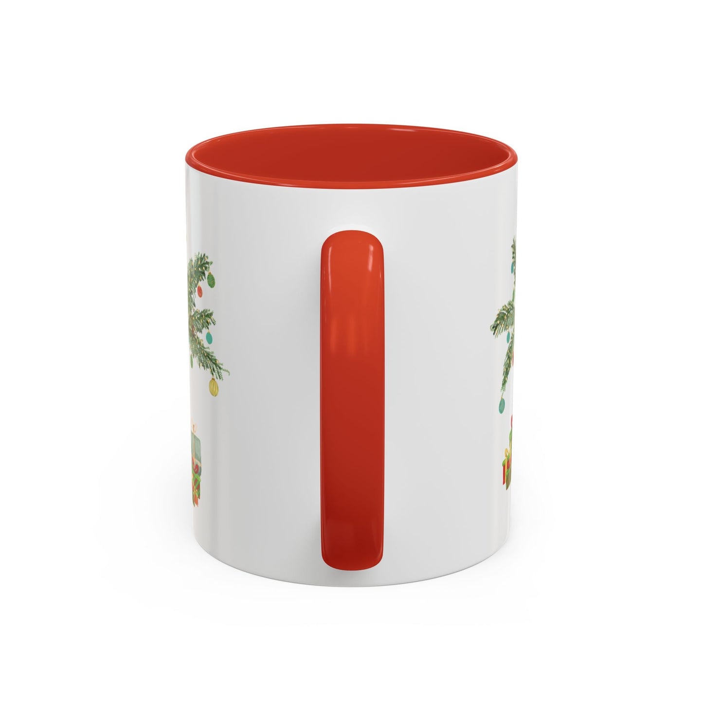 Christmas Palm Two Tone Coffee Mug (11oz & 15oz) - Blue Cava