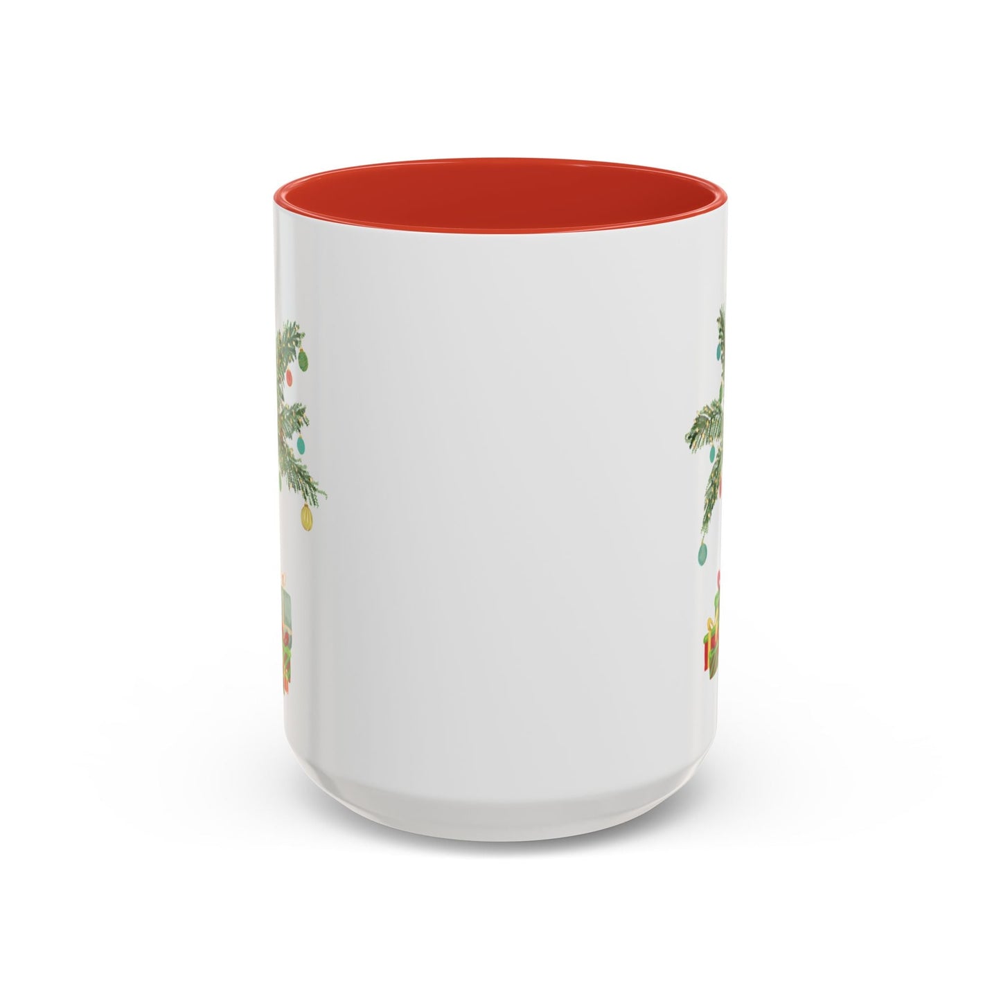 Christmas Palm Two Tone Coffee Mug (11oz & 15oz) - Blue Cava