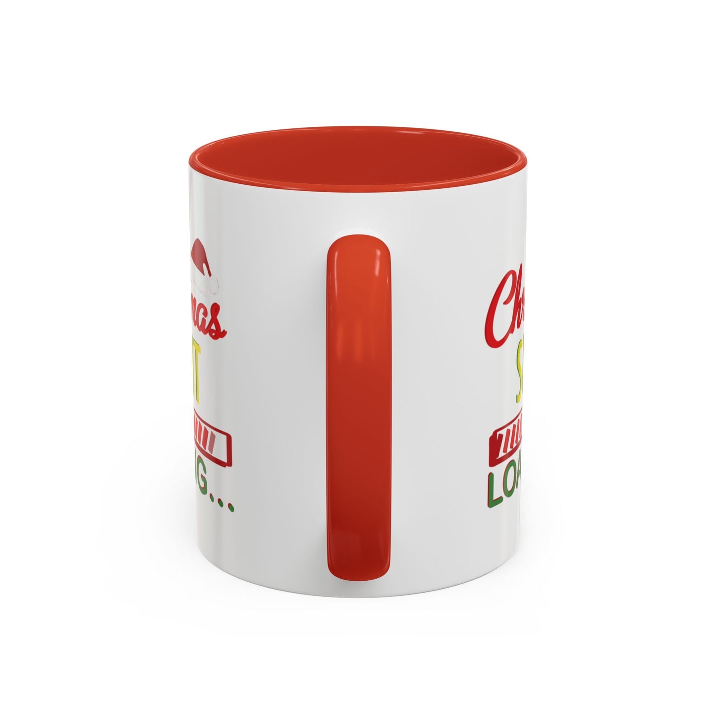 Christmas Spirit Accent Coffee Mug (11oz & 15oz) - Blue Cava