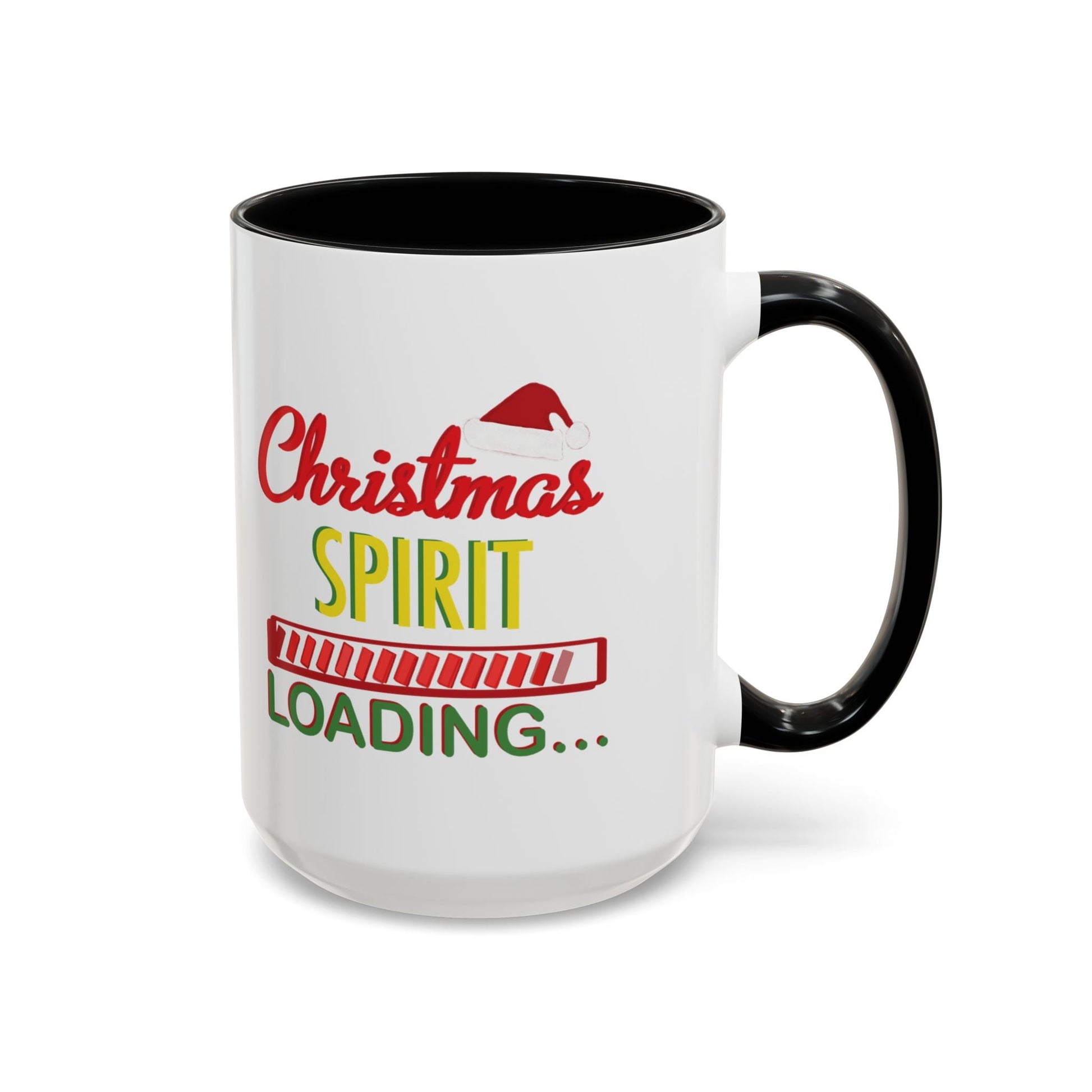 Christmas Spirit Accent Coffee Mug (11oz & 15oz) - Blue Cava