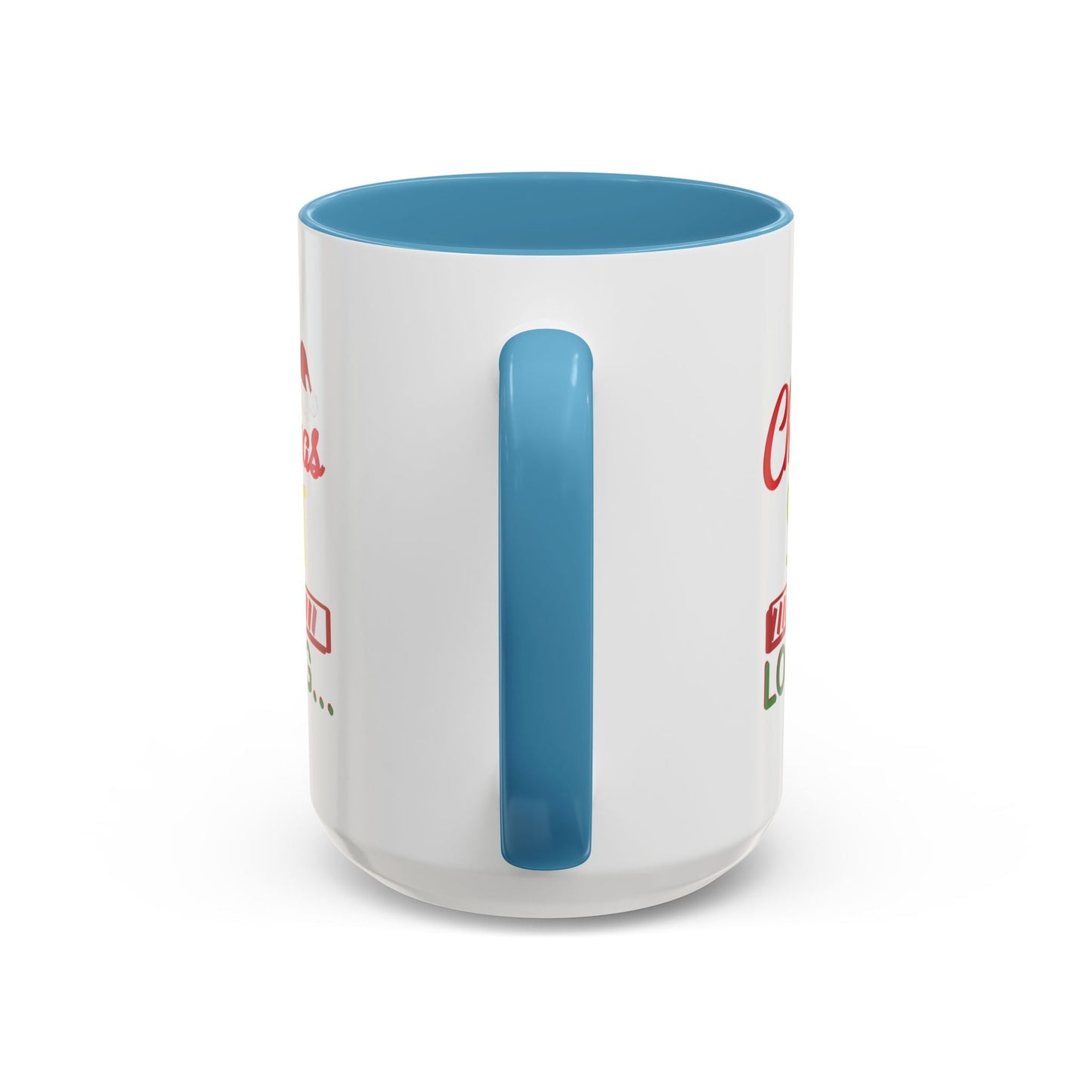 Christmas Spirit Accent Coffee Mug (11oz & 15oz) - Blue Cava