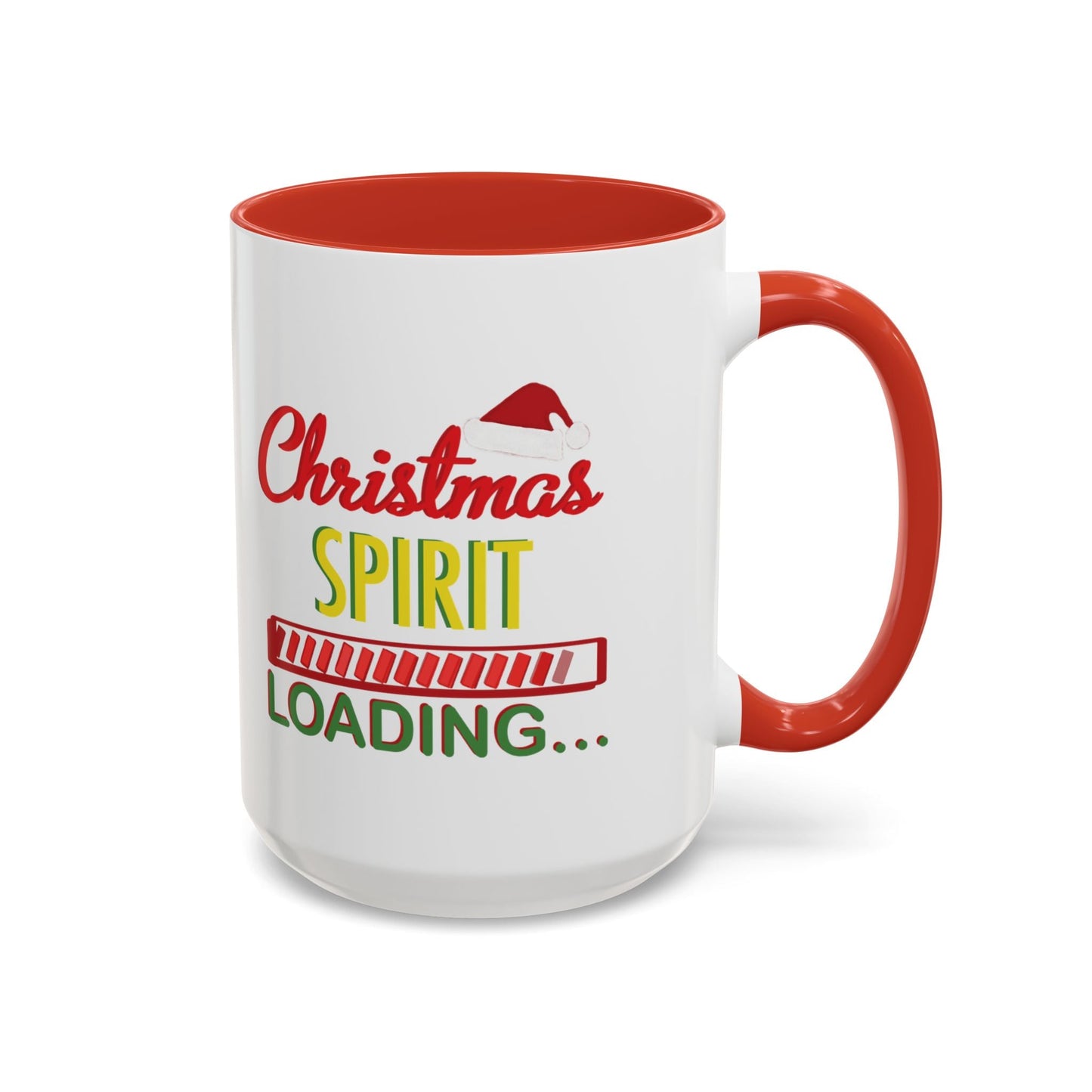 Christmas Spirit Accent Coffee Mug (11oz & 15oz) - Blue Cava