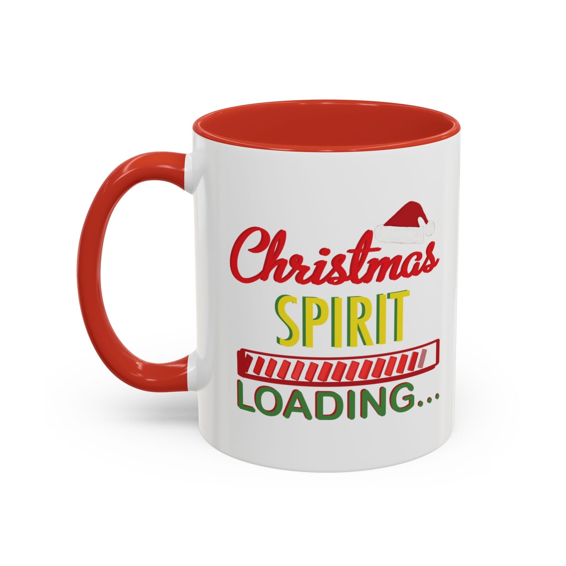 Christmas Spirit Accent Coffee Mug (11oz & 15oz) - Blue Cava