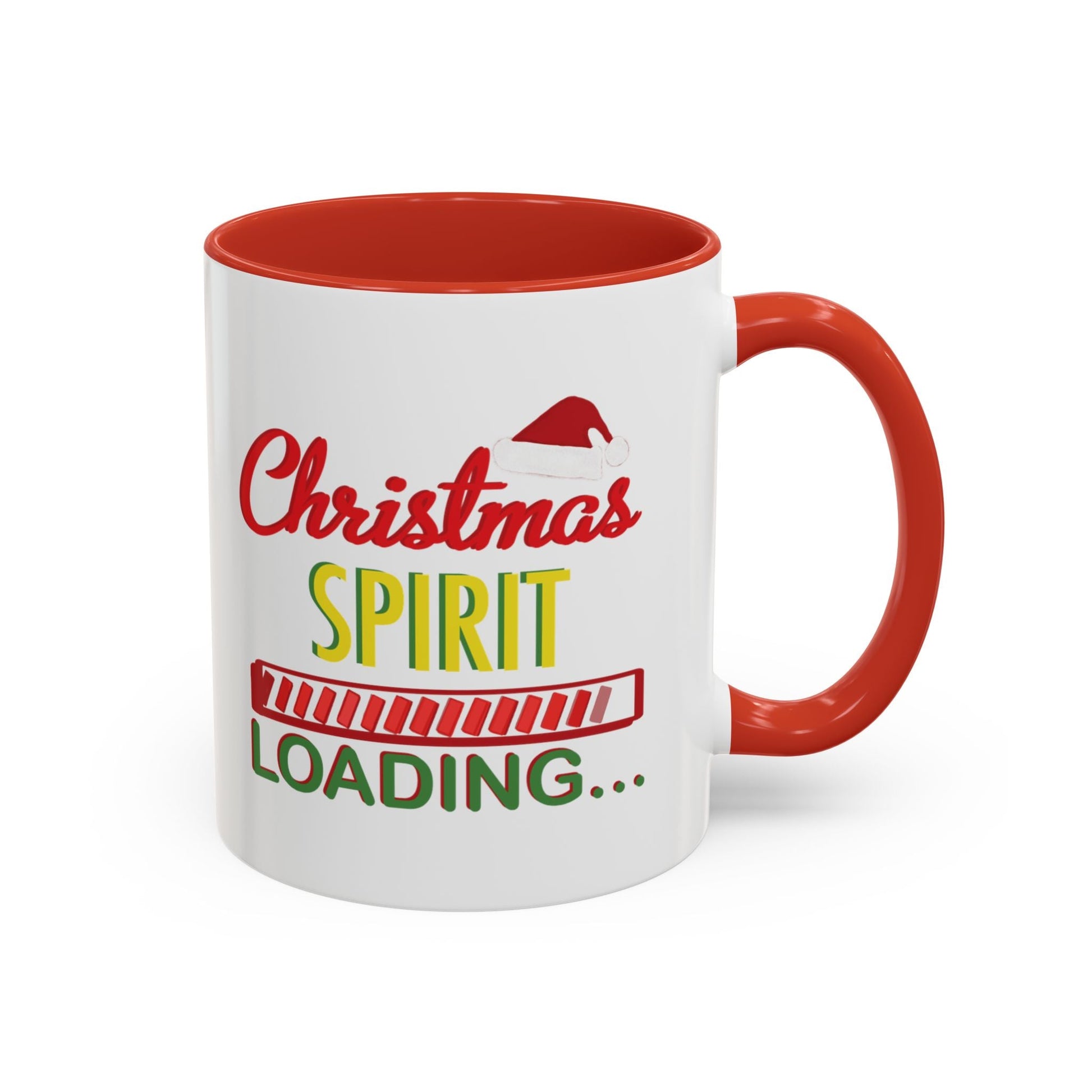 Christmas Spirit Accent Coffee Mug (11oz & 15oz) - Blue Cava