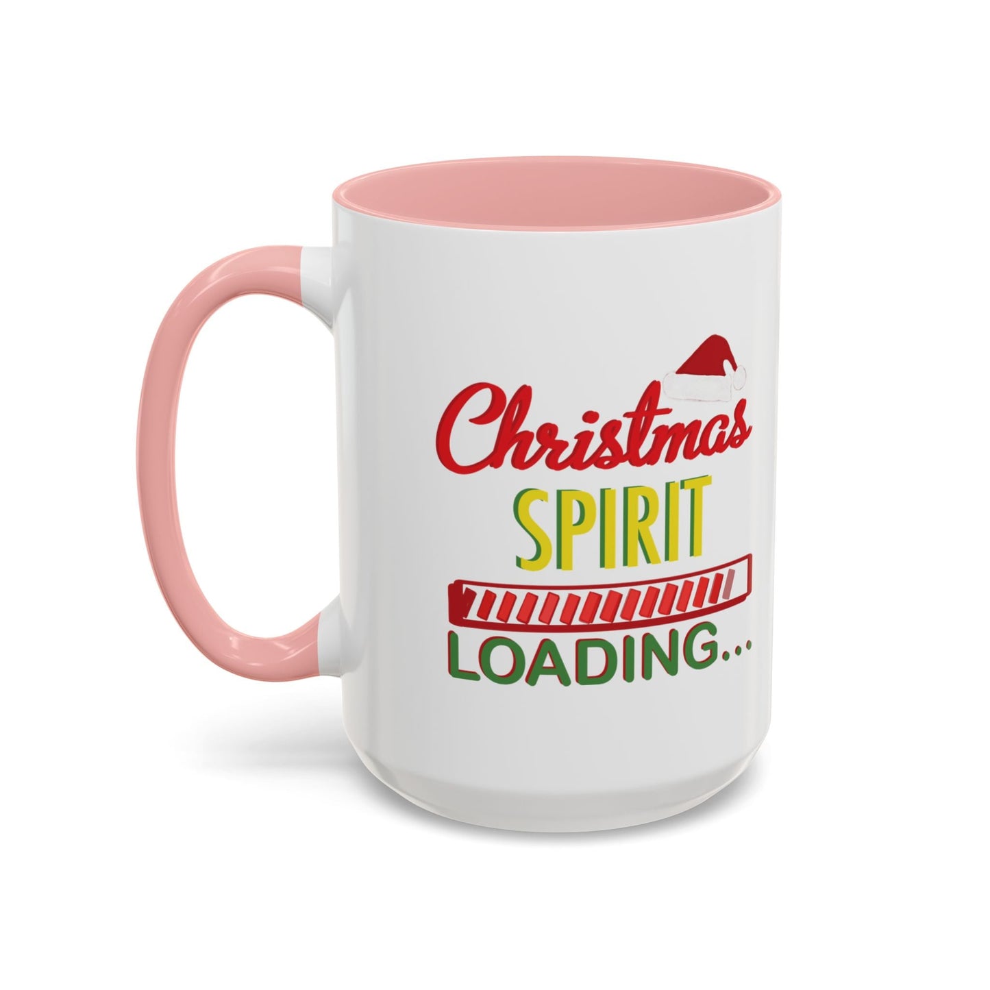 Christmas Spirit Accent Coffee Mug (11oz & 15oz) - Blue Cava