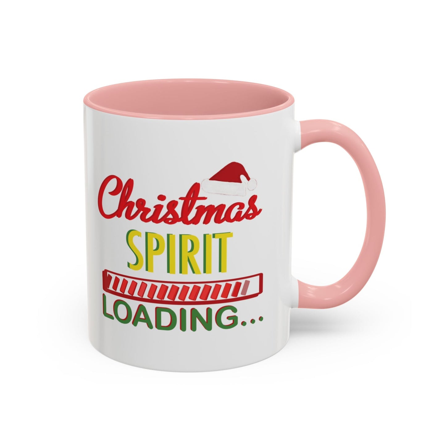 Christmas Spirit Accent Coffee Mug (11oz & 15oz) - Blue Cava