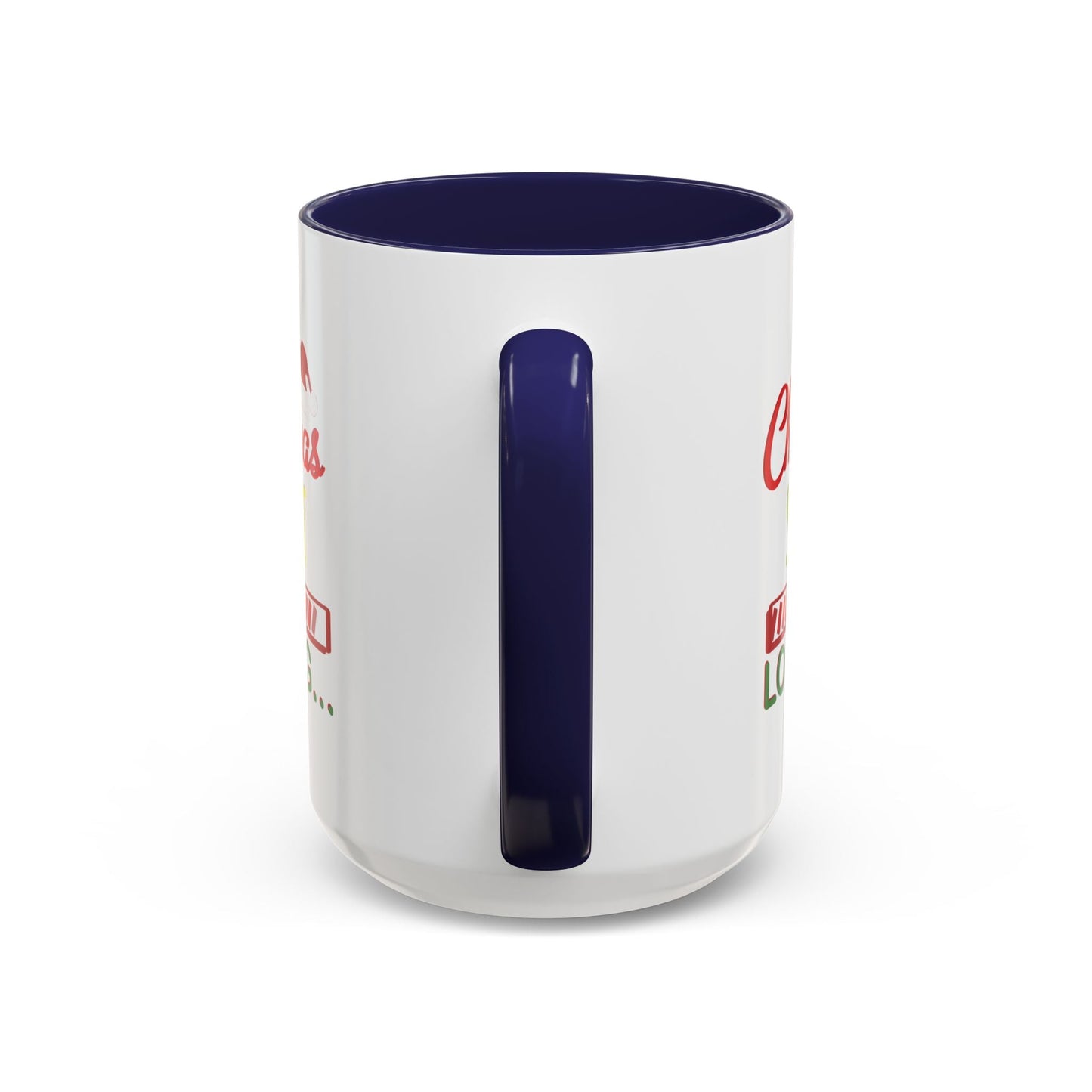 Christmas Spirit Accent Coffee Mug (11oz & 15oz) - Blue Cava