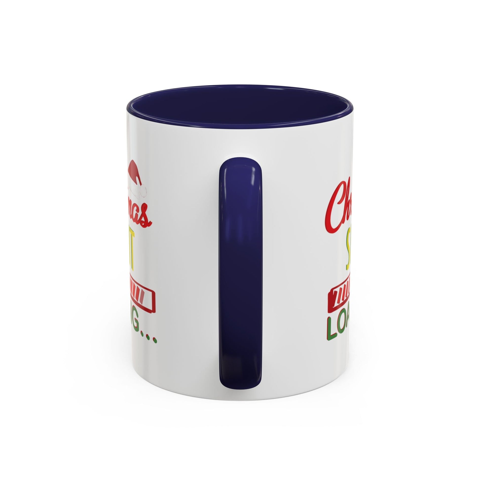 Christmas Spirit Accent Coffee Mug (11oz & 15oz) - Blue Cava