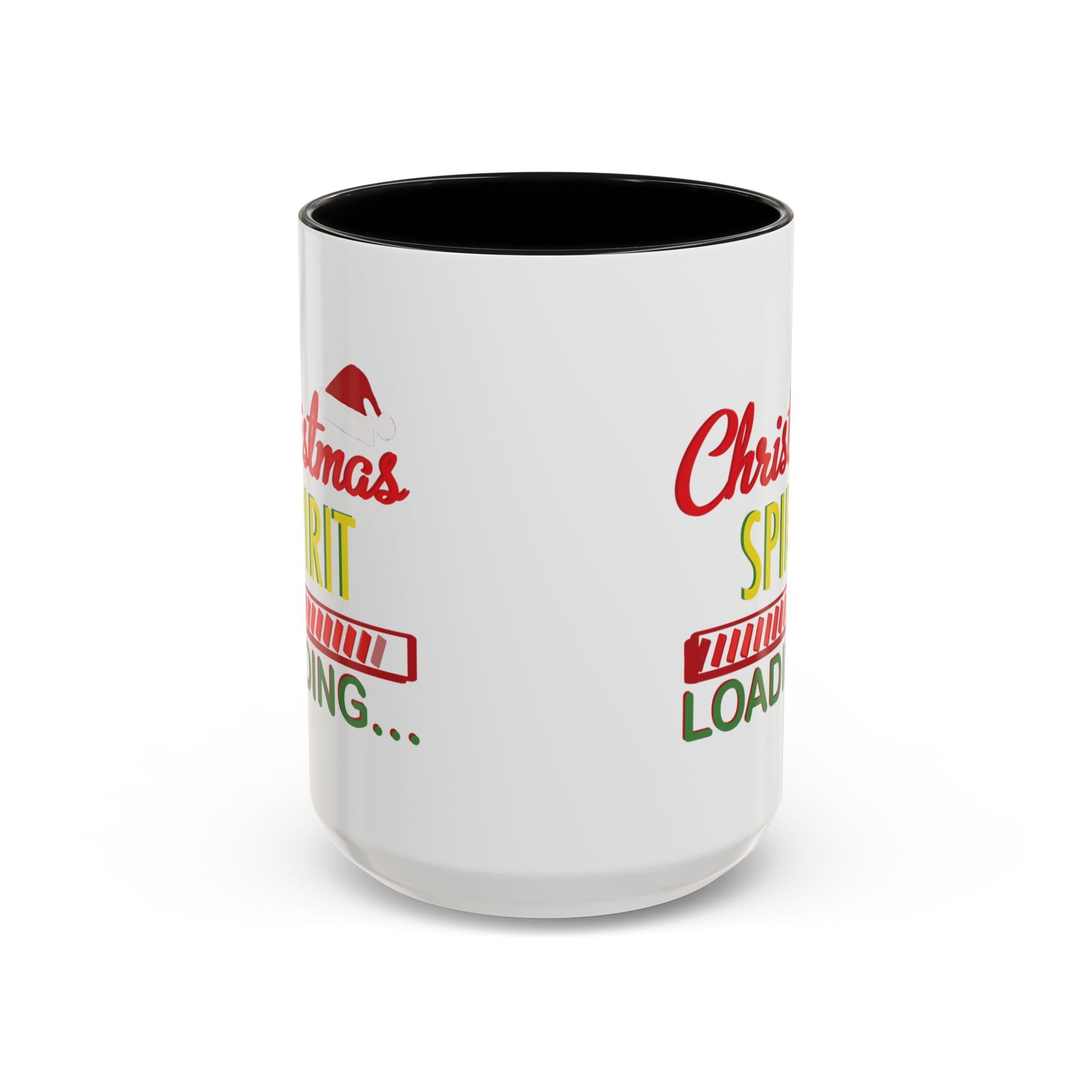 Christmas Spirit Accent Coffee Mug (11oz & 15oz) - Blue Cava