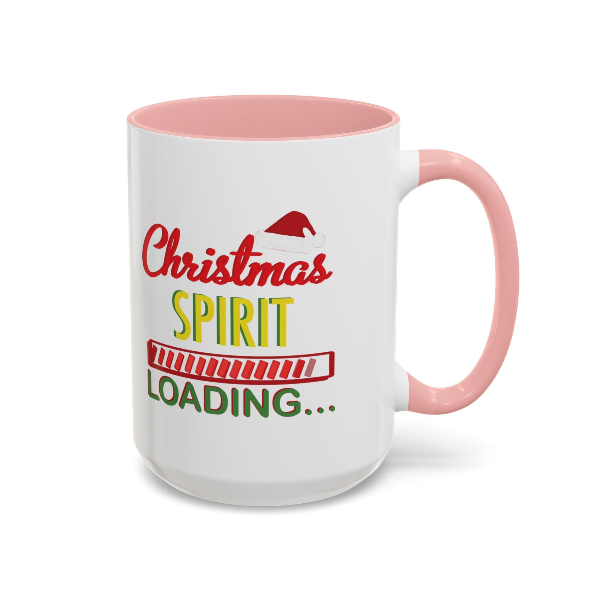 Christmas Spirit Accent Coffee Mug (11oz & 15oz) - Blue Cava