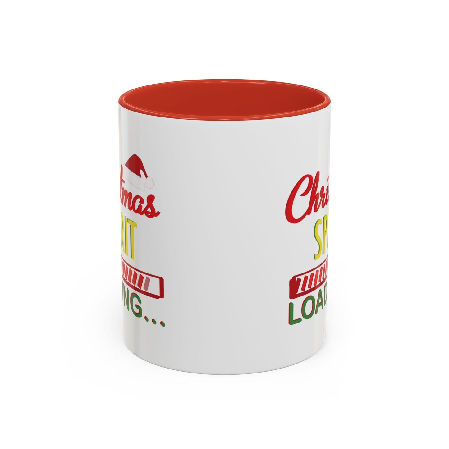 Christmas Spirit Accent Coffee Mug (11oz & 15oz) - Blue Cava